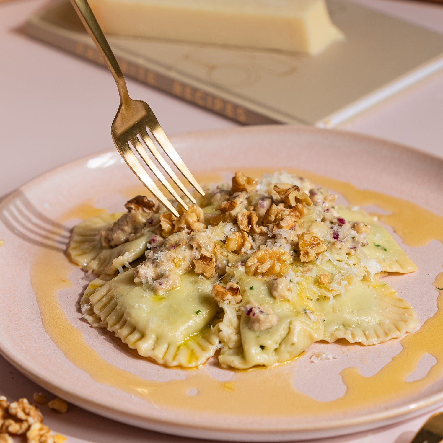 Ravioli mit Ricotta-Spinat-Füllung