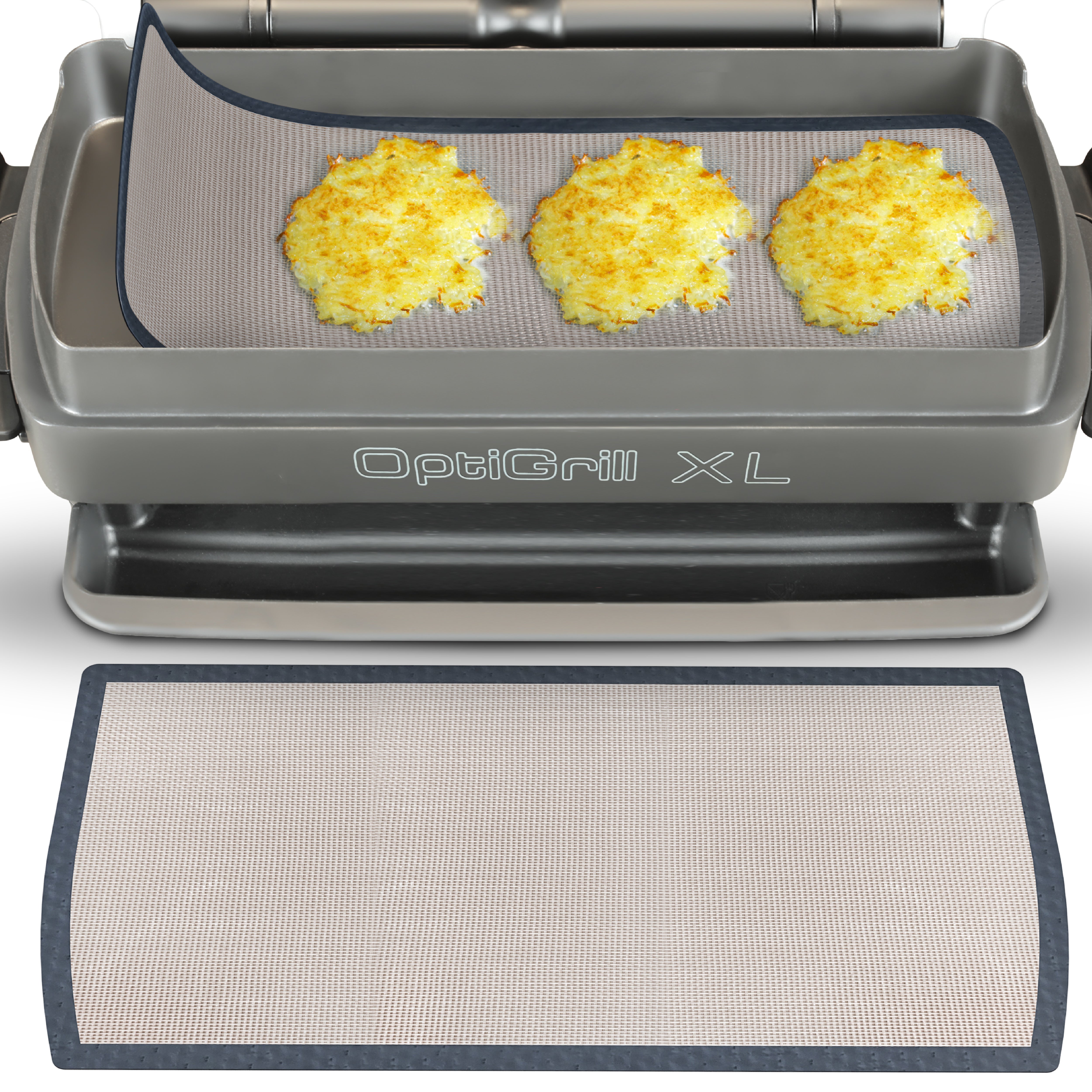 ZauberFry - tapis de cuisson permanents en silicone compatible avec Tefal OptiGrill XL