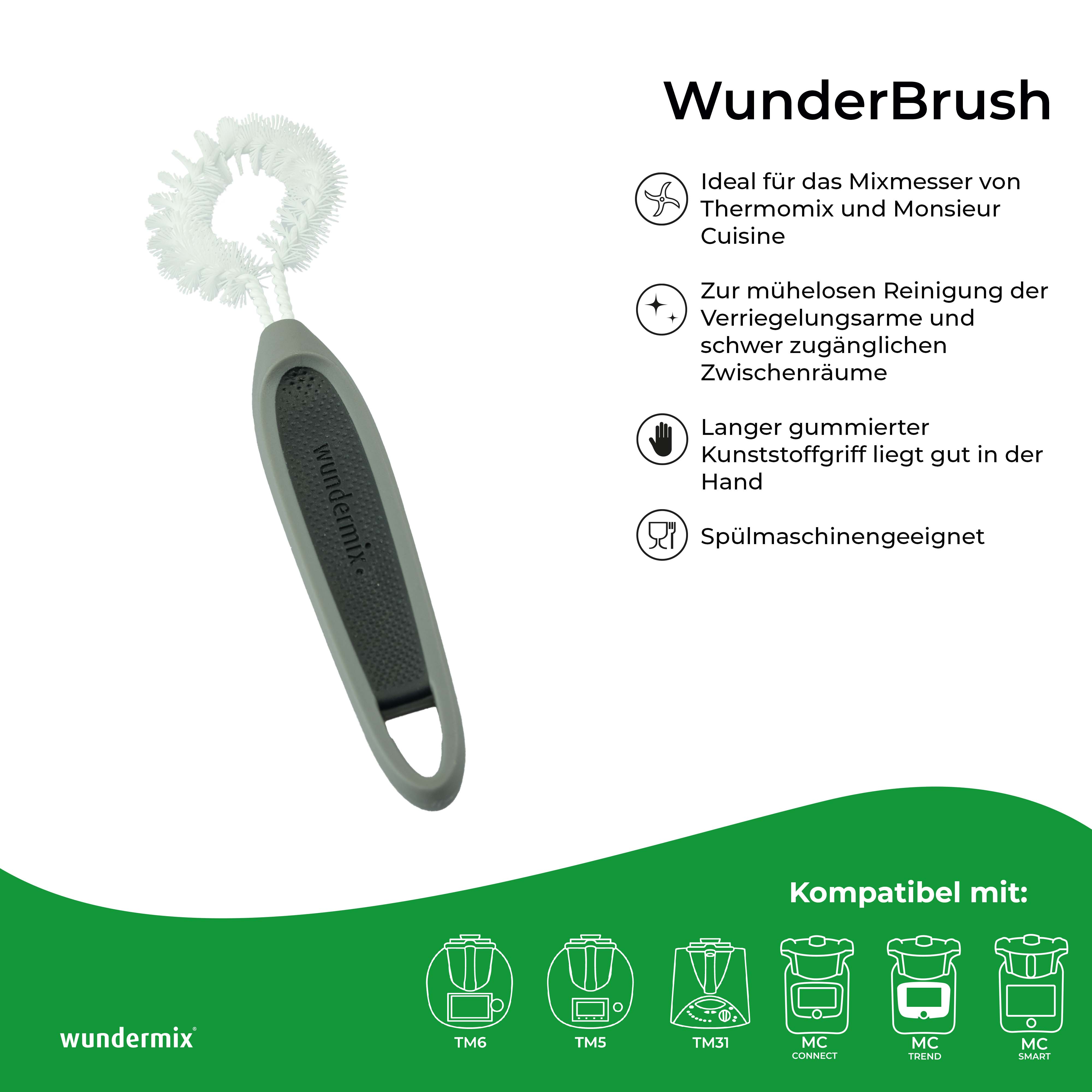 WunderBrush® Omega | Szczotka do czyszczenia Thermomix-obudowy