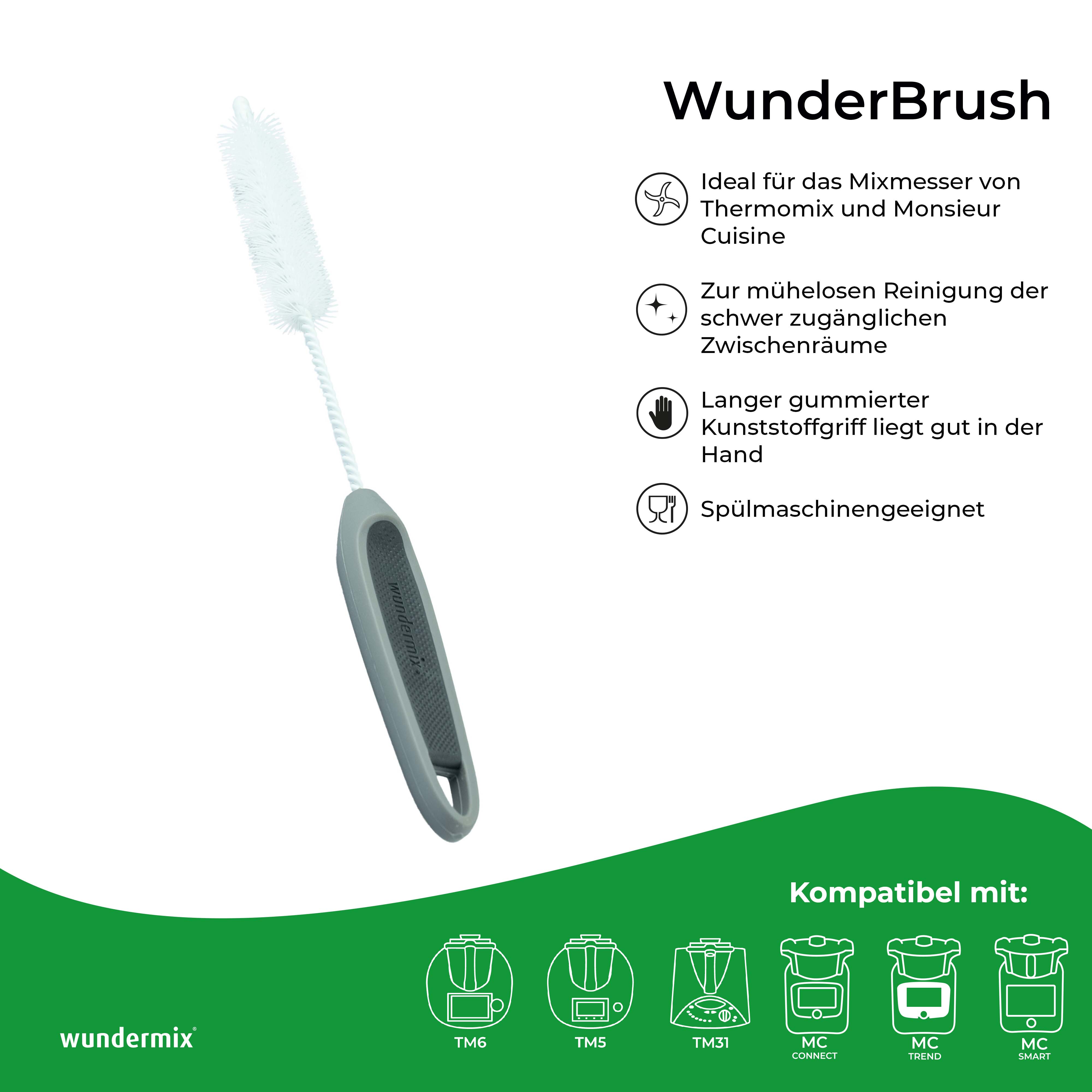 WunderBrush® Spazzola per la pulizia dei coltelli della terrina