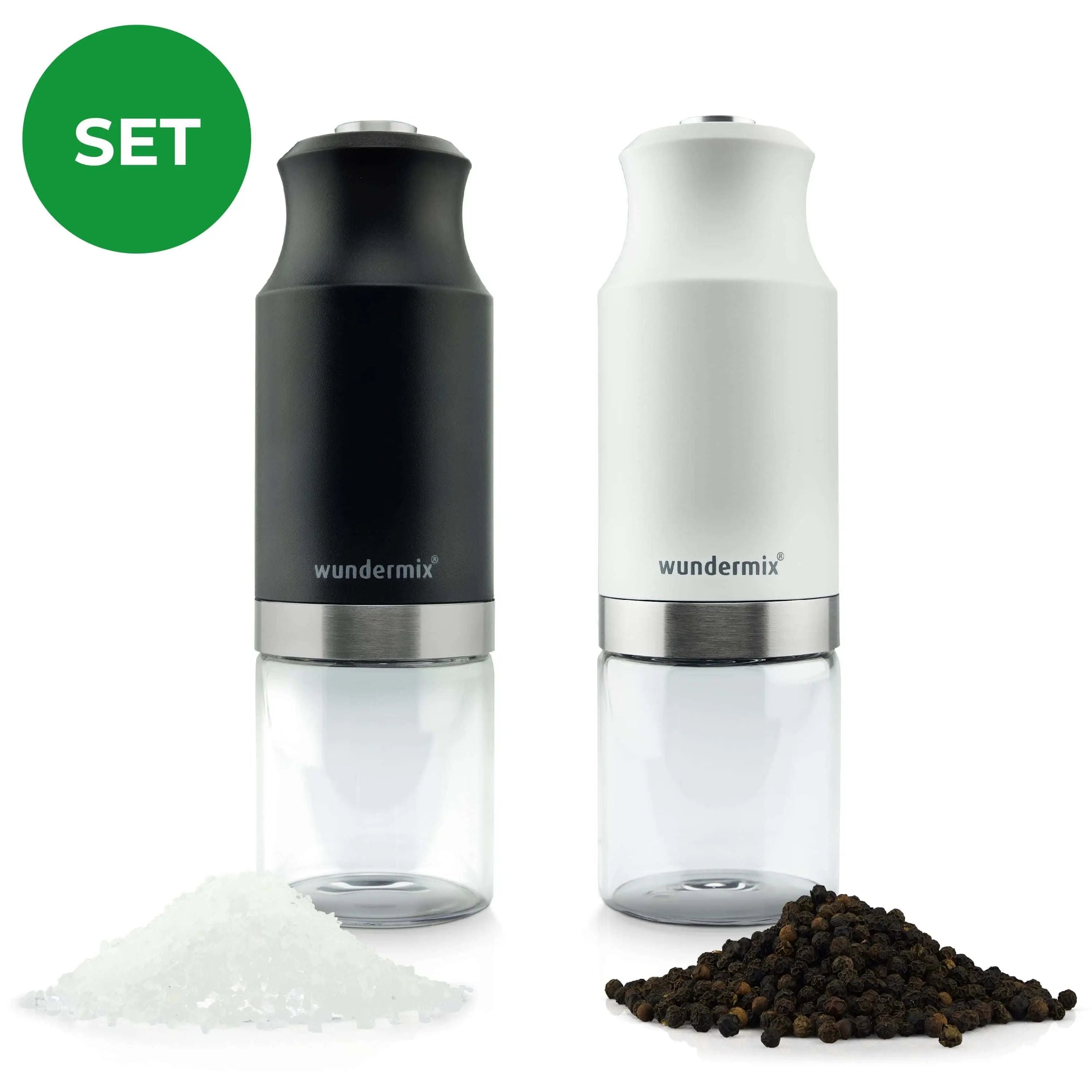 Electric salt & pepper mill with ceramic grinder | economy set