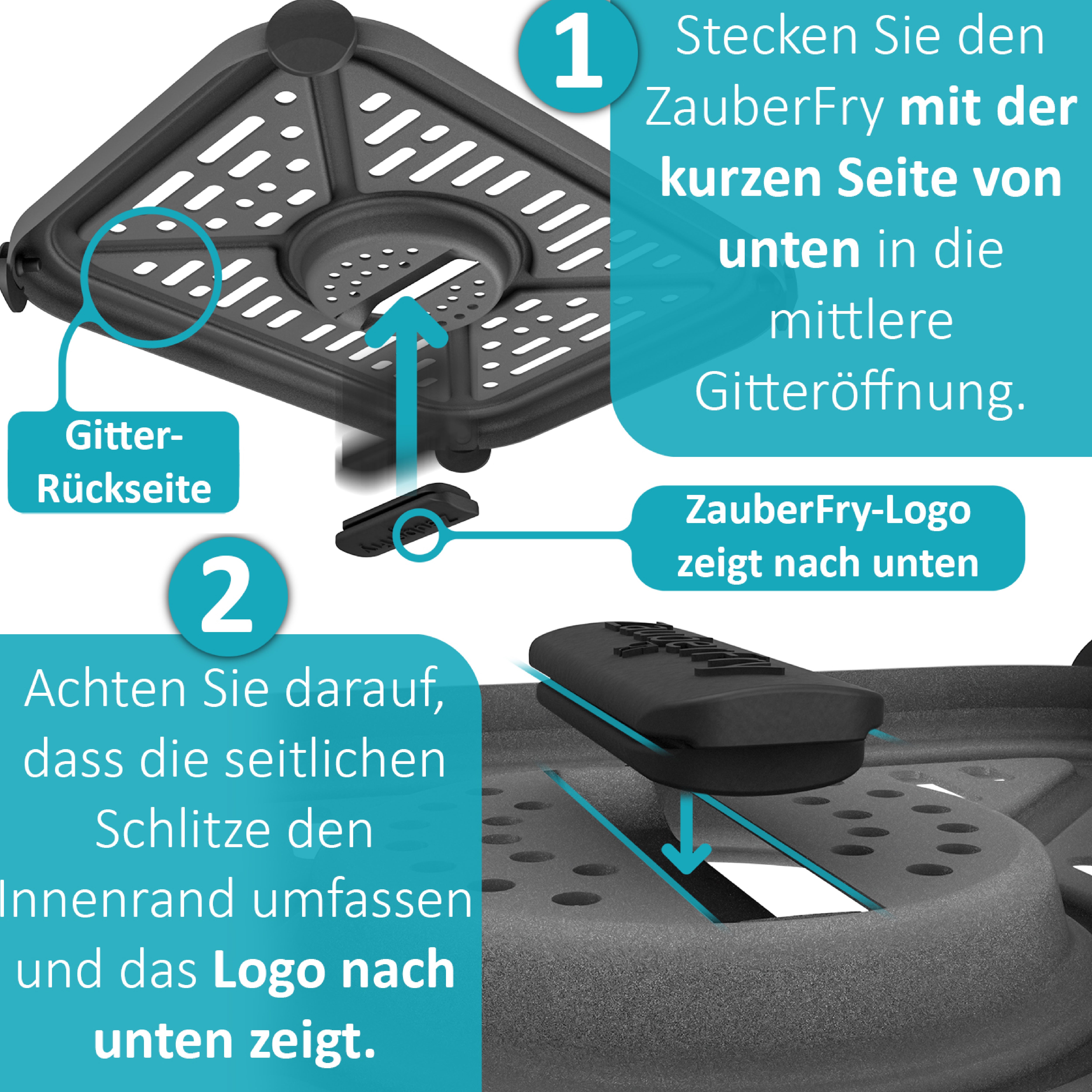 ZauberFry - Grid plugs compatible with Ninja Airfryer (set of 2)