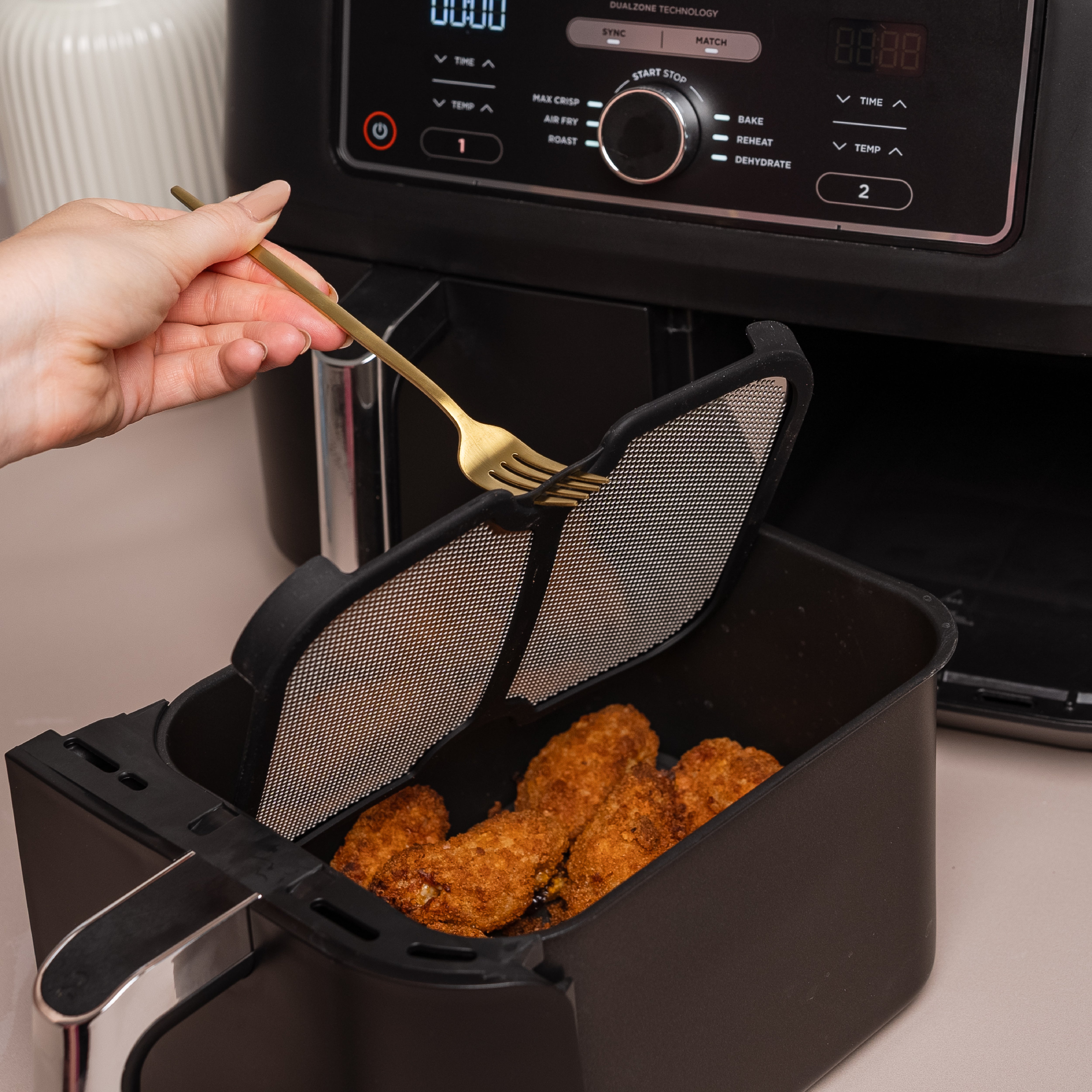 ZauberFry - Protector contra salpicaduras compatible con la Airfryer Ninja (juego de 2)