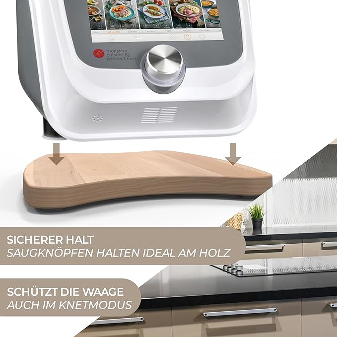 CUISINIER ÉTOILÉ Slider en bois de hêtre pour Monsieur Cuisine Smart, Tendance, Connect