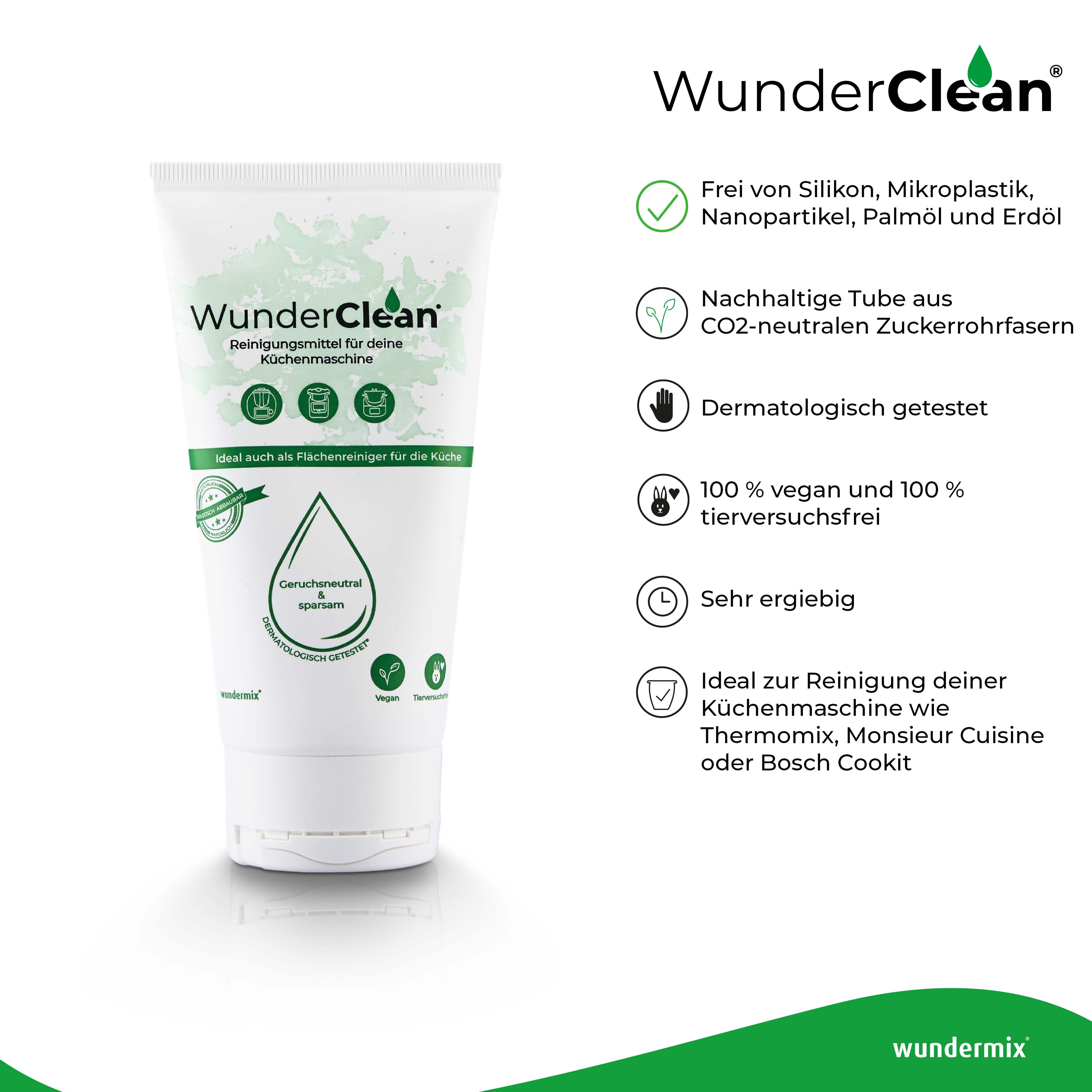 WunderClean Reiniger | Ökologisches Reinigungsmittel in der Tube | 150g