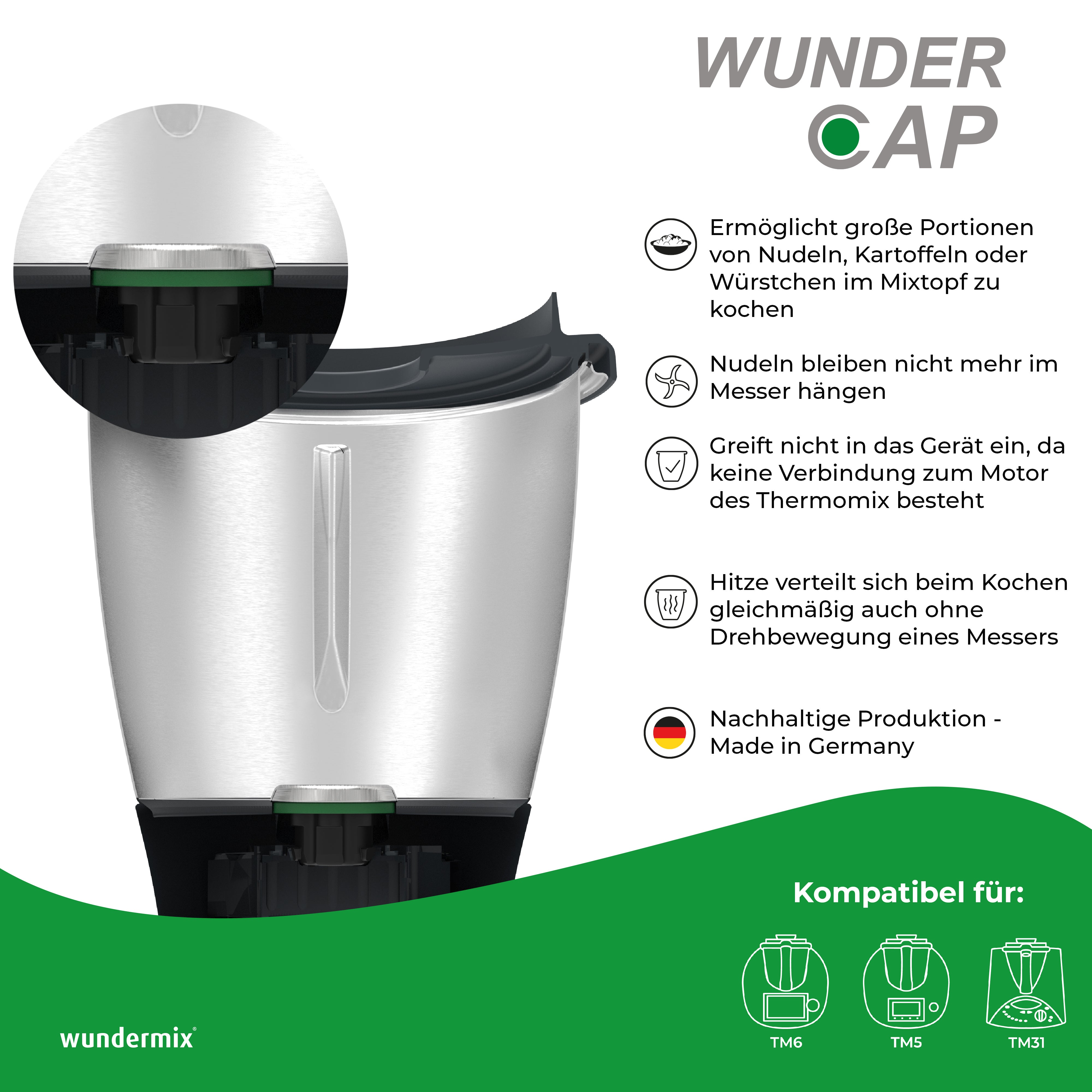 [B-Ware] WunderCap® | Le révolutionnaire Thermomix-remplacement des couteaux