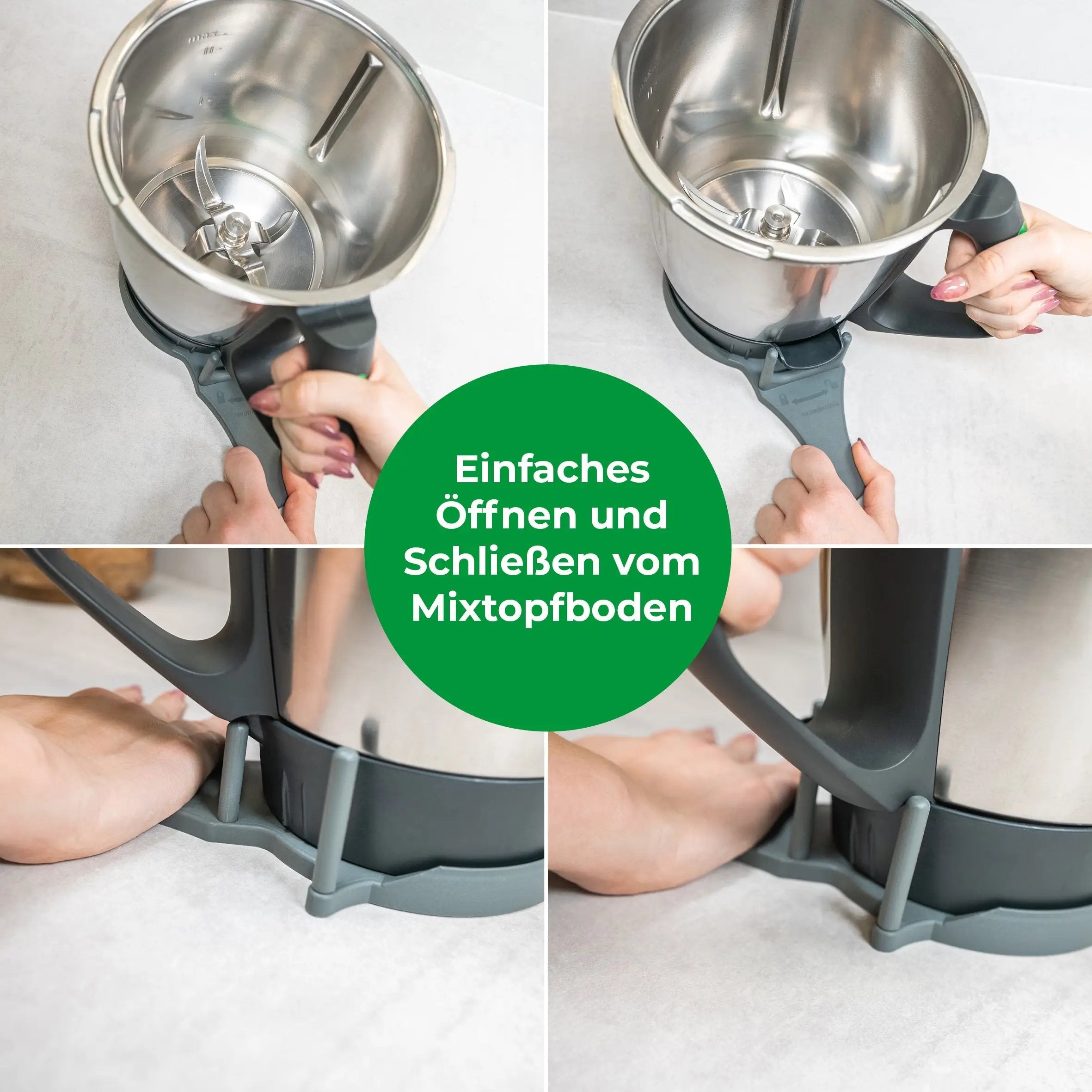 TopfTwister® | opening aid for the mixing bowl base | base rotator for Thermomix TM6, TM5, TM31