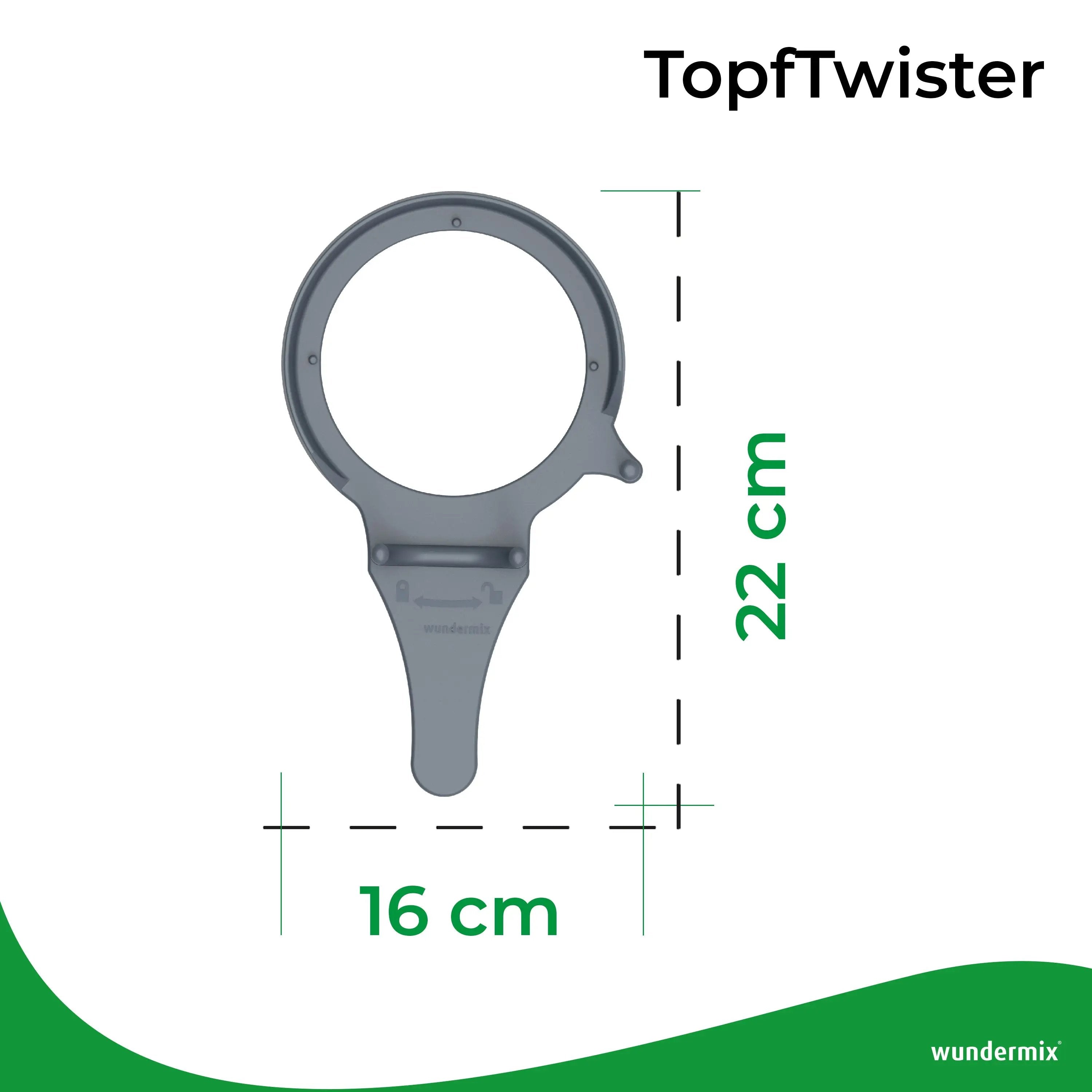 TopfTwister® | ayuda de apertura para la base del vaso | rotador de base para Thermomix TM6, TM5, TM31