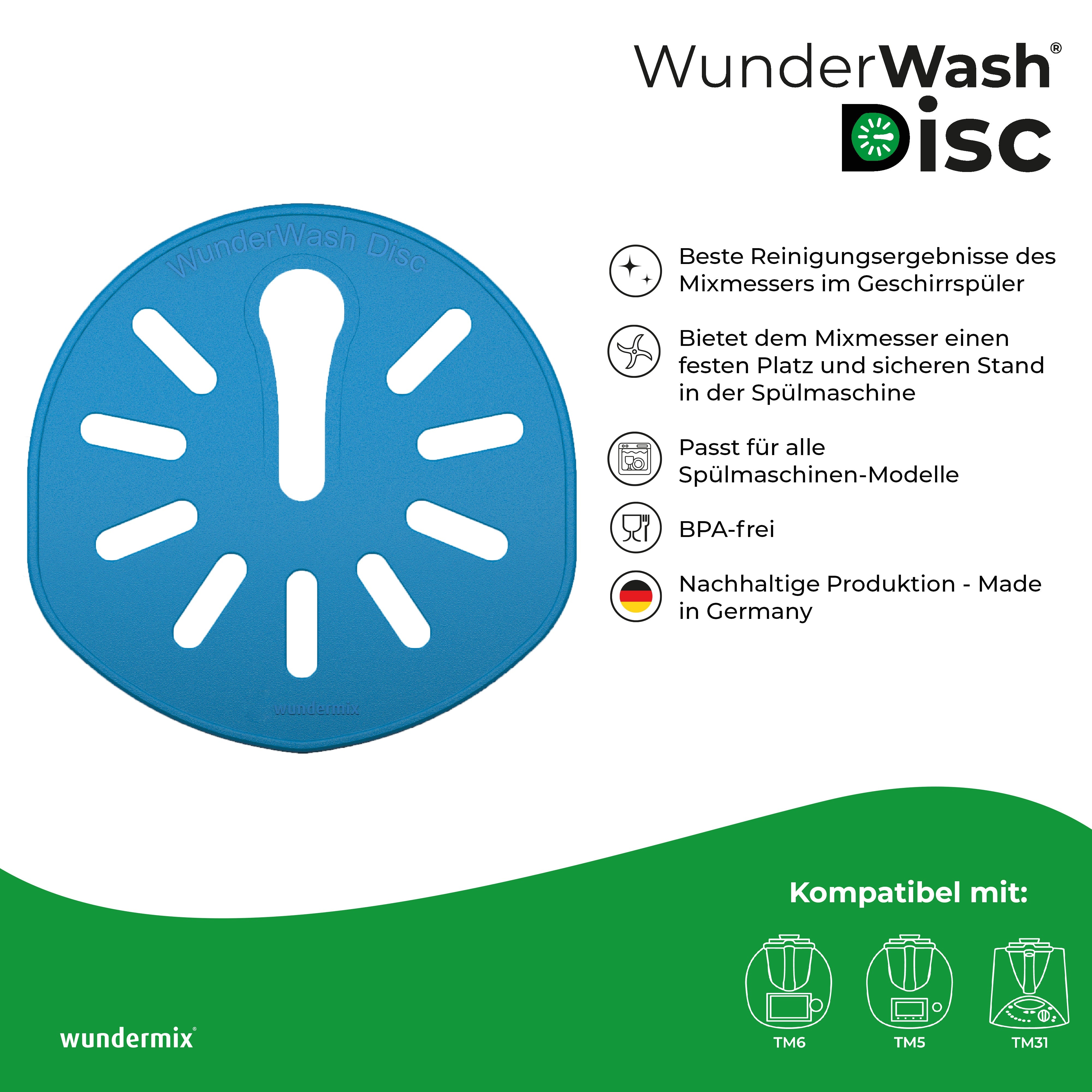 WunderWash Juego para 2 Thermomix cuencos mezcladores