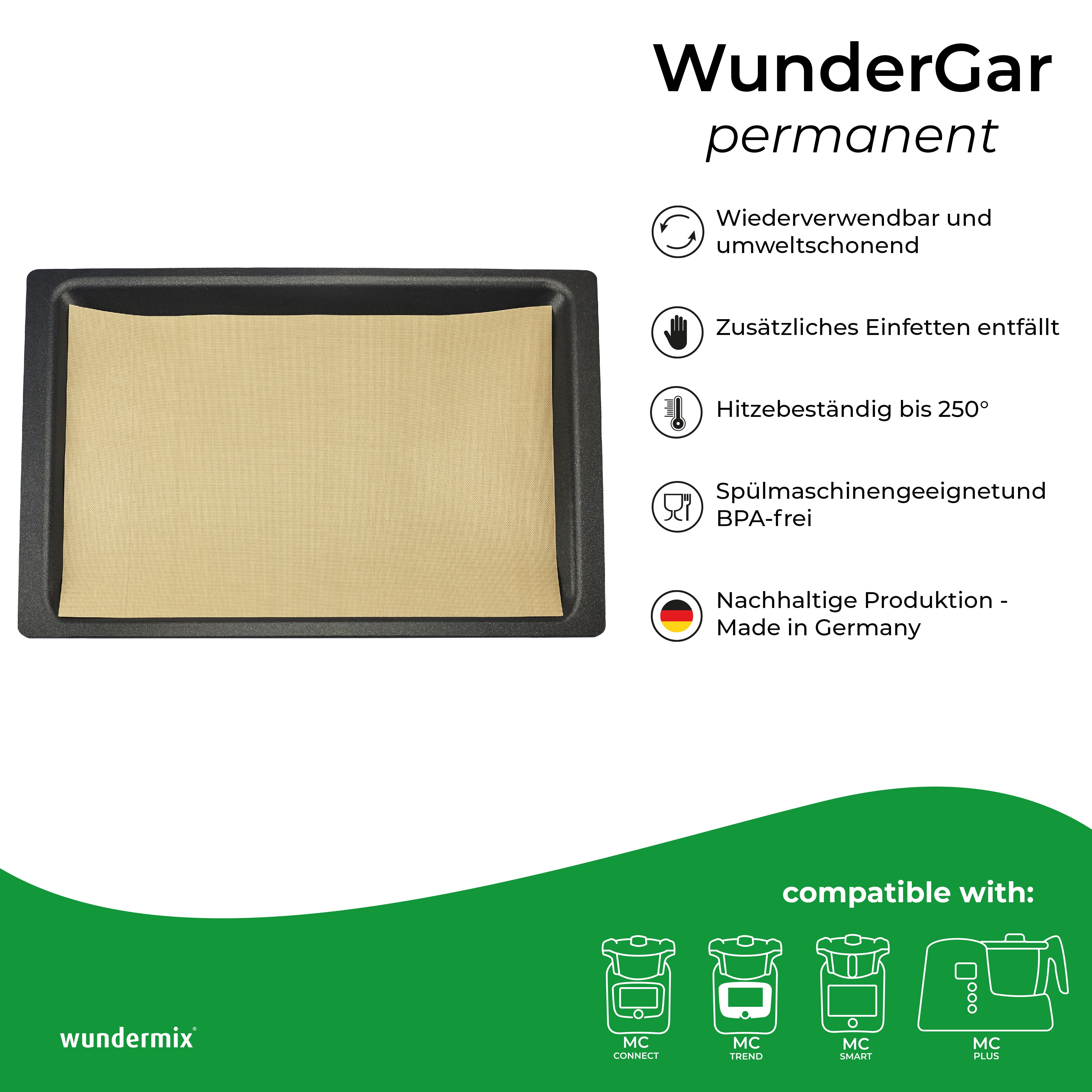 WunderGar® Permanent | Feuille de cuisson permanente pour le four