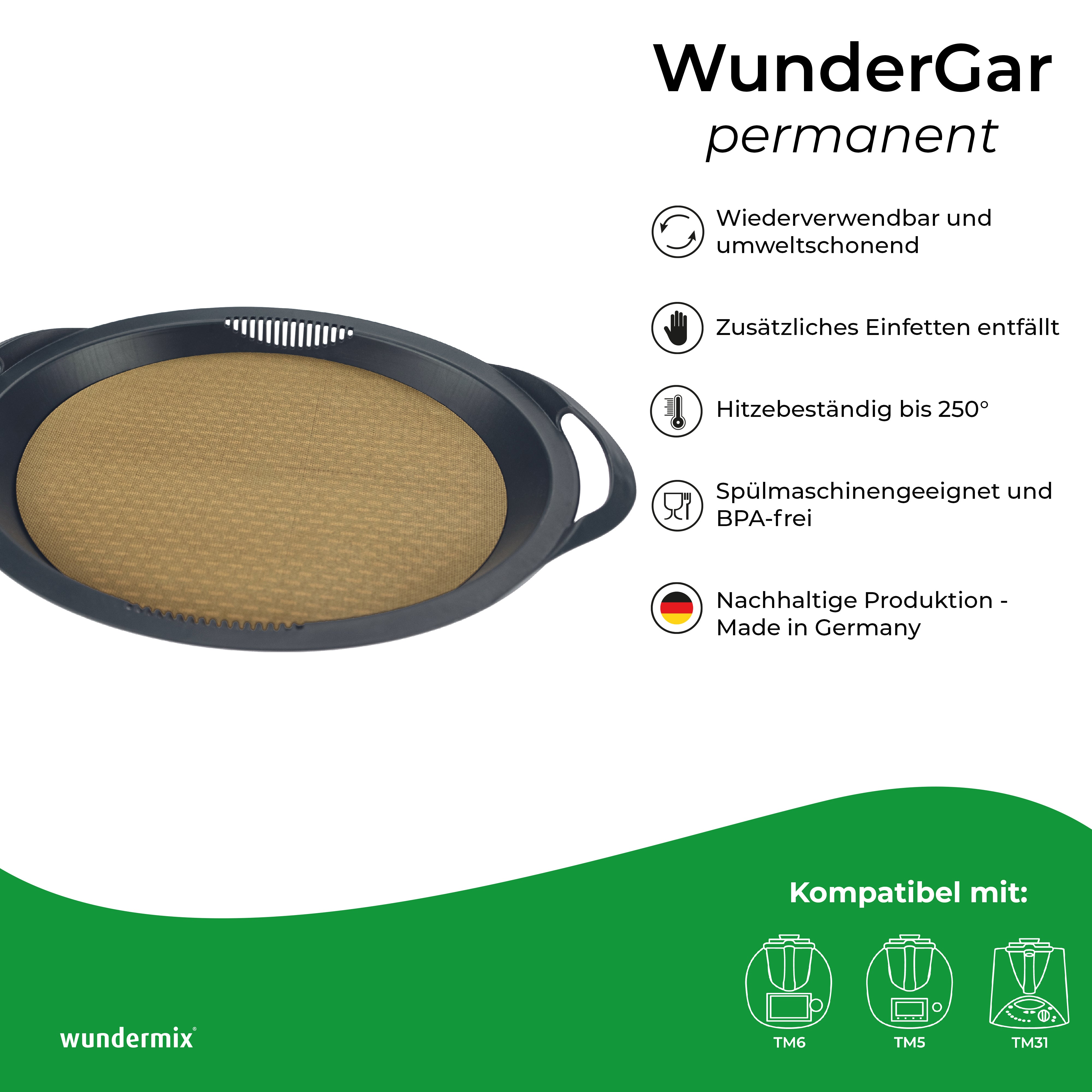 WunderGar® Permanent | Permanent baking foil for Varoma