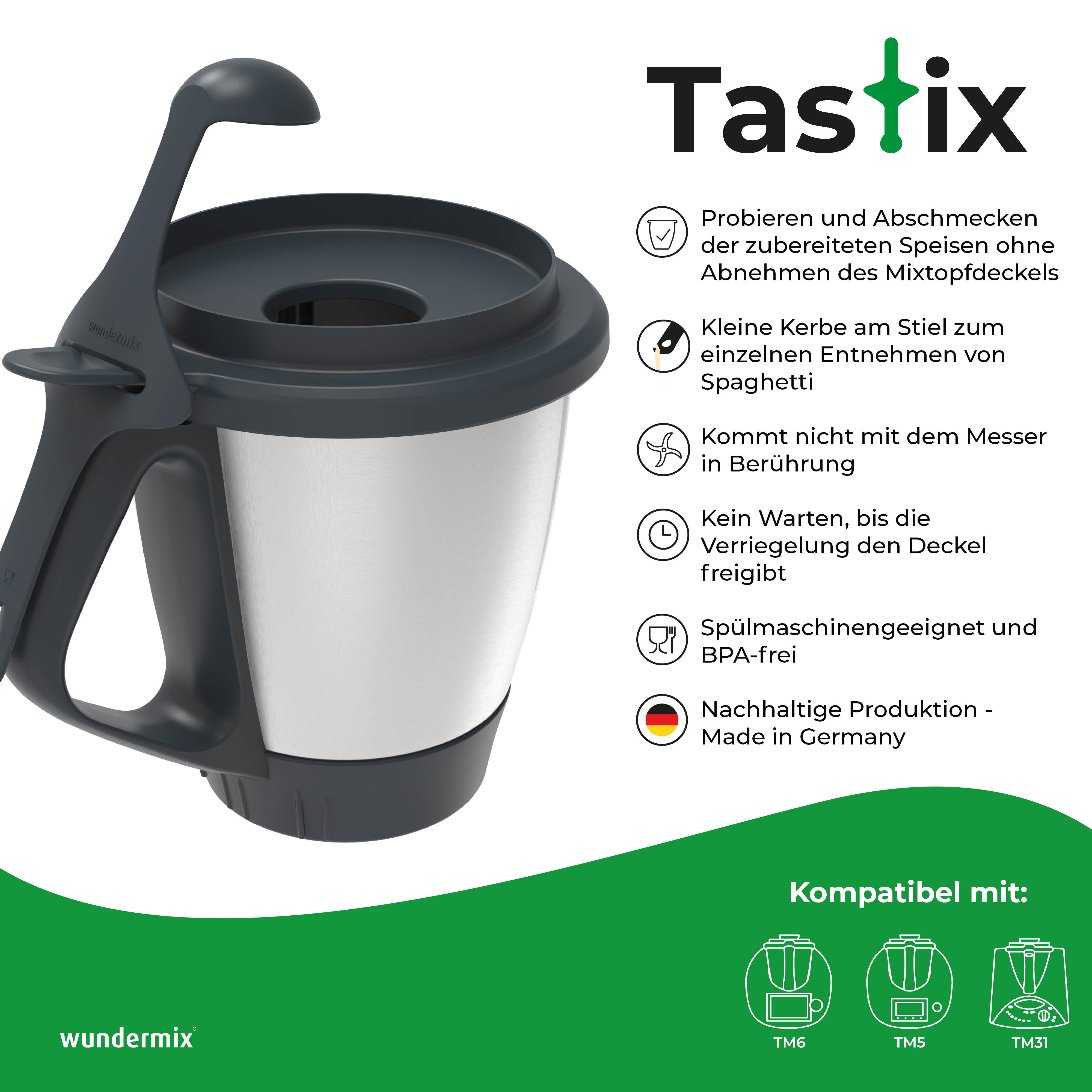 Tastix® | Cucchiaio da degustazione per Bimby TM6, TM5, TM31