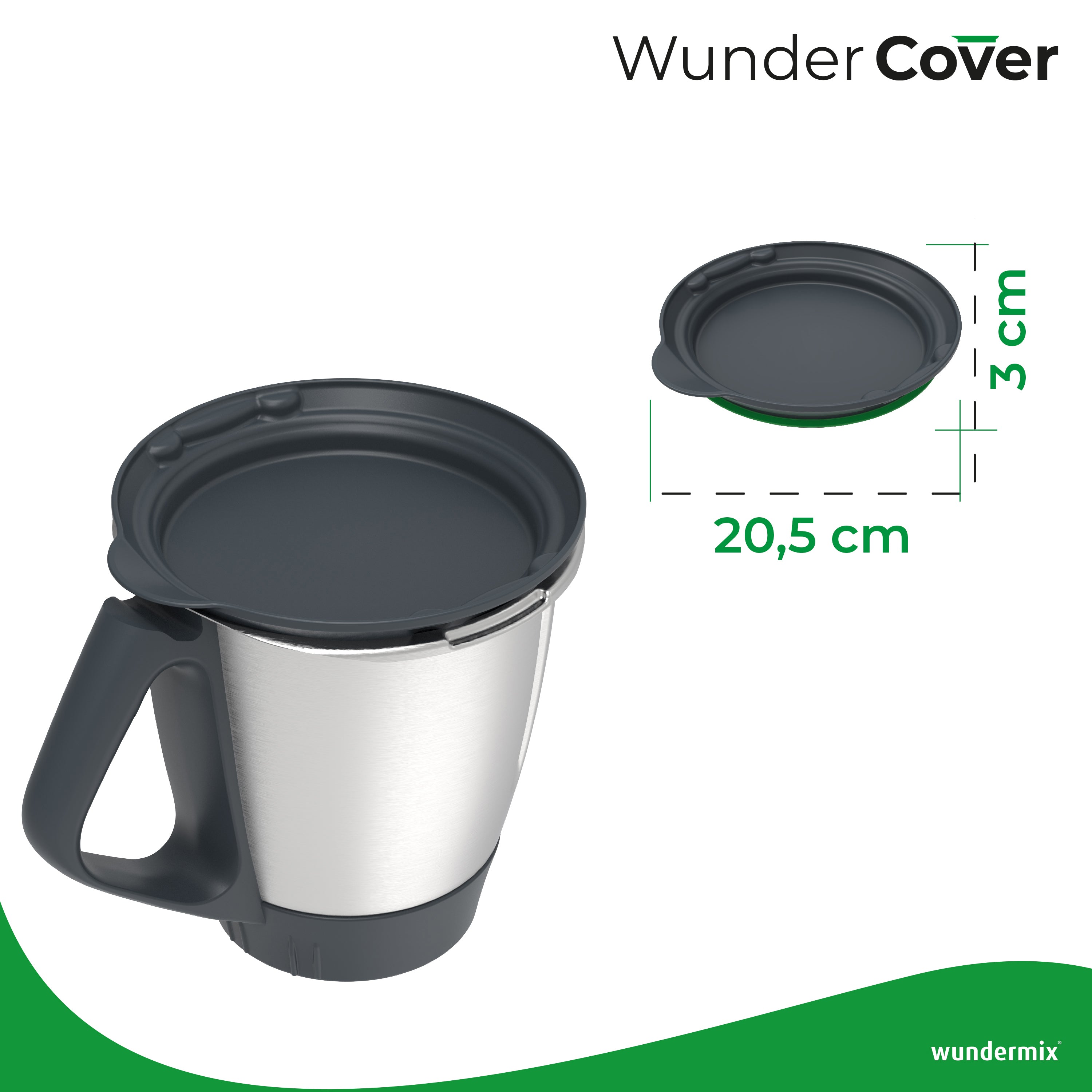 WunderCover® | Fresh-keeping lid with weighing function for Thermomix TM6, TM5