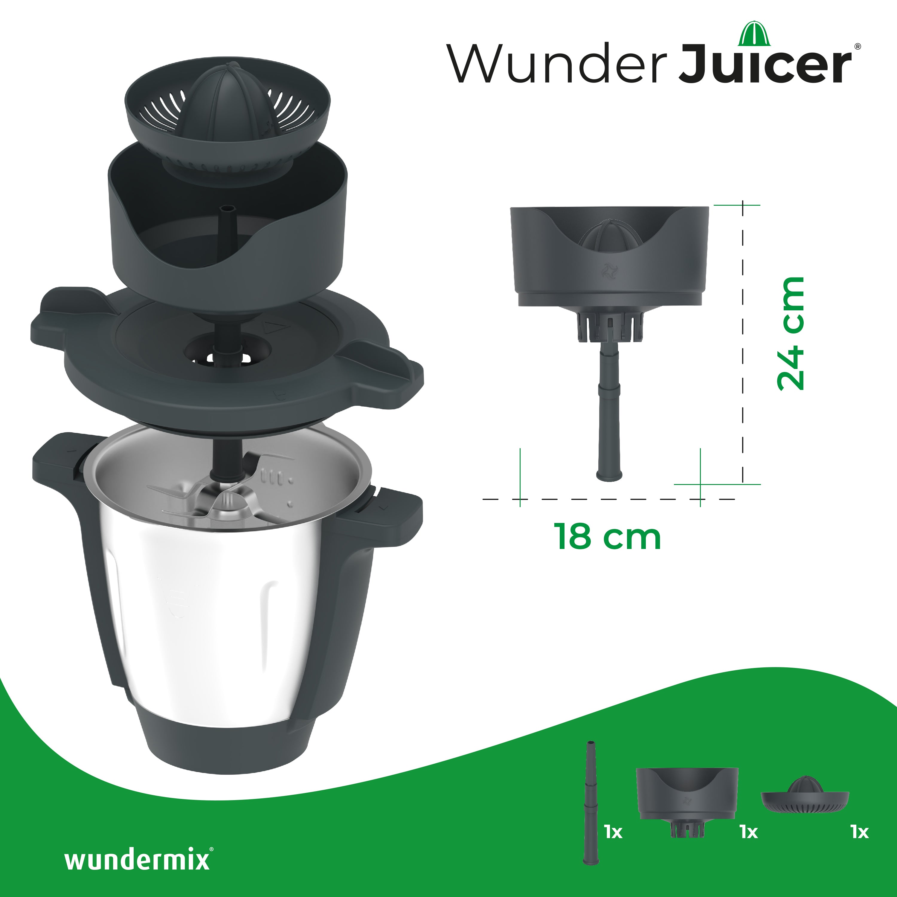 [B-Ware] WunderJuicer® | extracteur de jus pour Monsieur Cuisine Connect, Trend et Smart