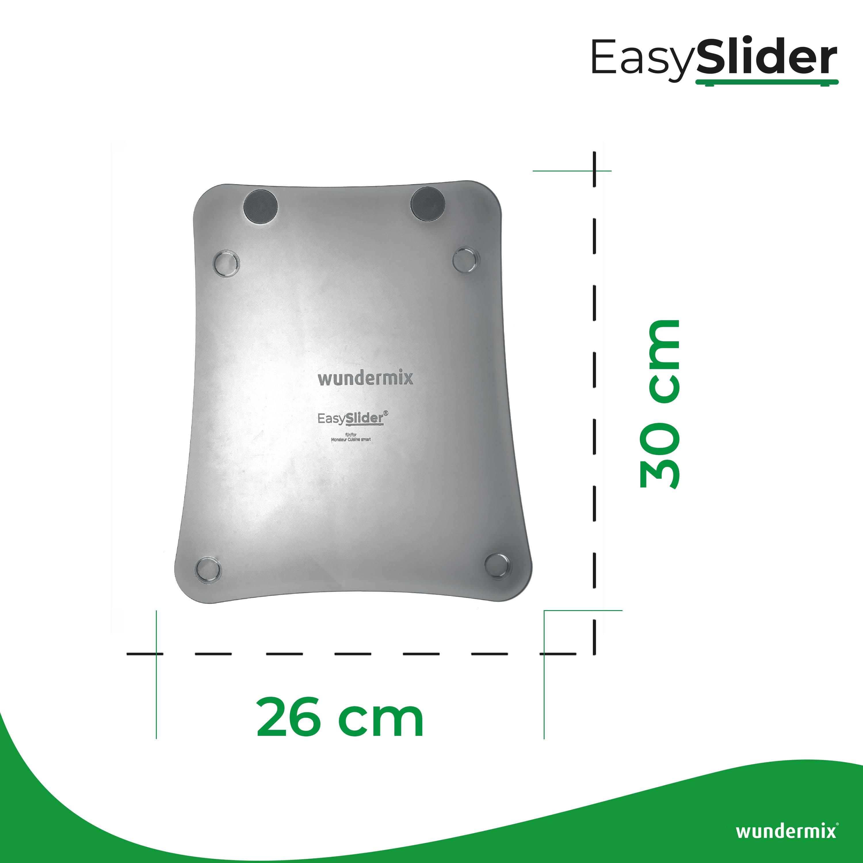 EasySlider® | Tablero deslizante de cristal acrílico para Monsieur Cuisine