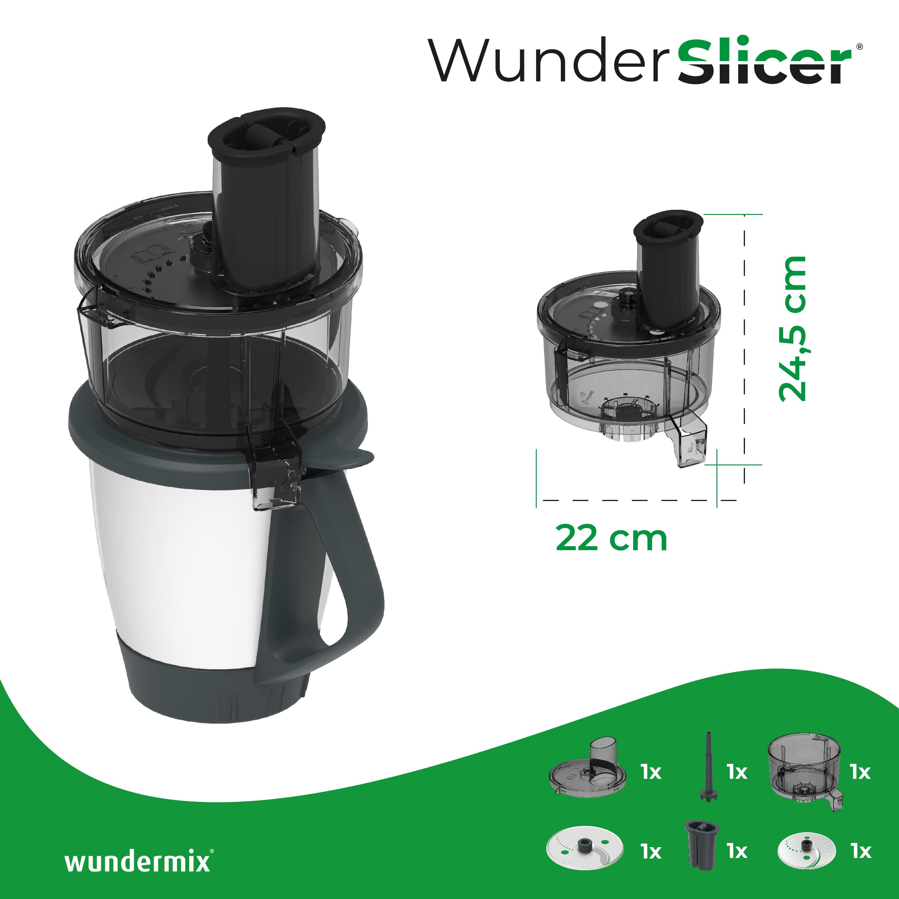 WunderSlicer® V1 | Coupe-légumes pour Thermomix TM6, TM5, TM31