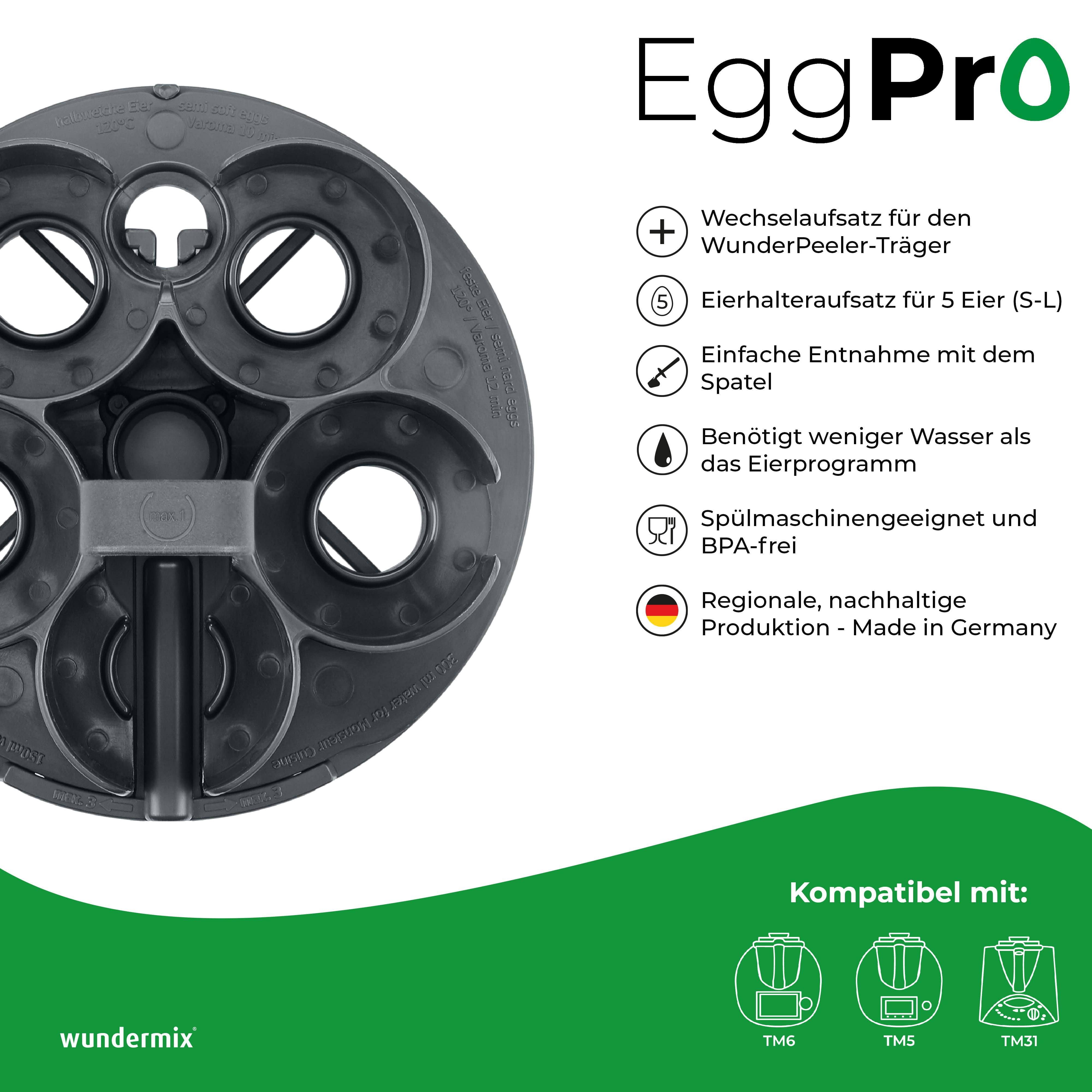 EggPro | Support pour oeufs, y compris support pour Thermomix TM6, TM5, TM31