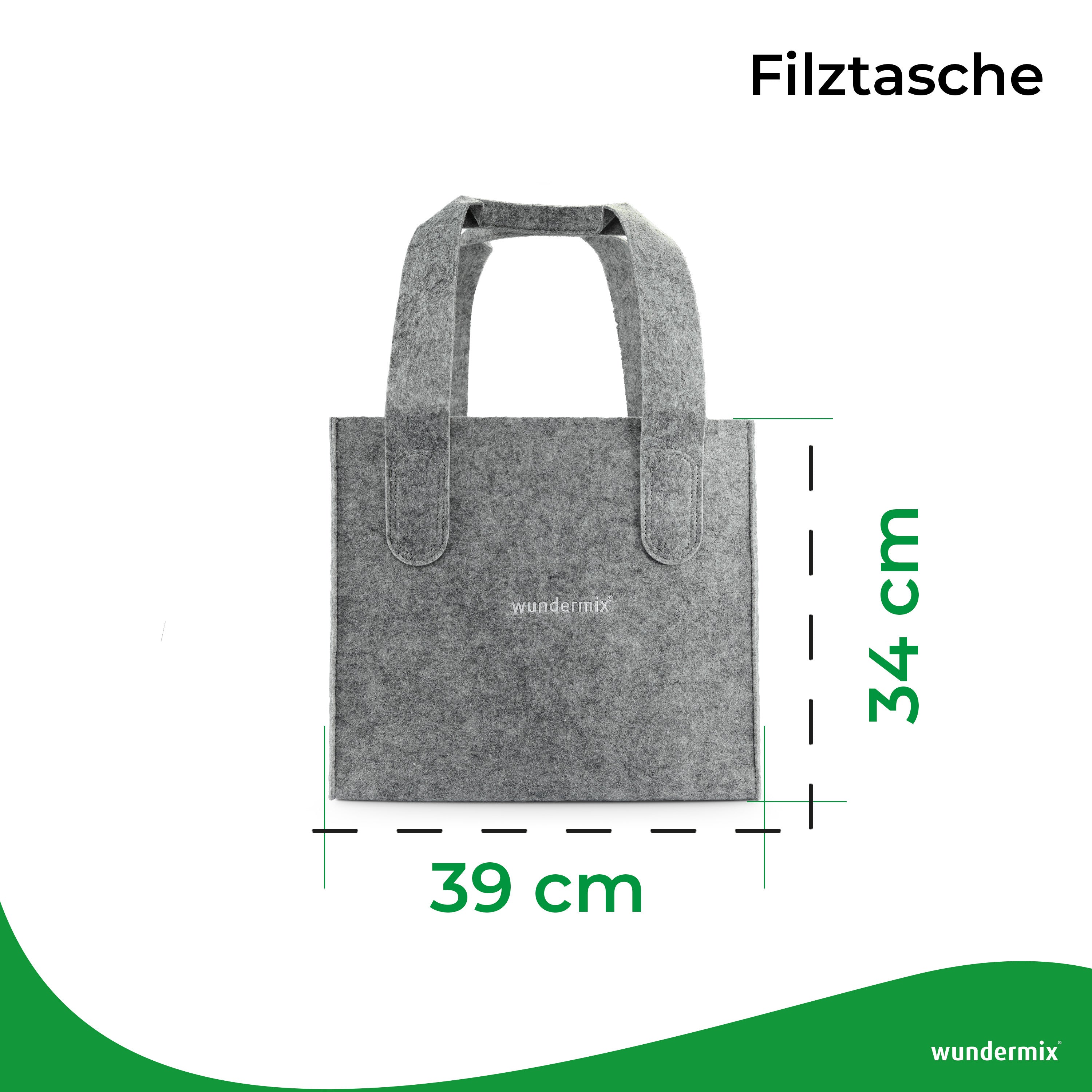 Wundermix Einkaufstasche aus Filz | 40 Liter