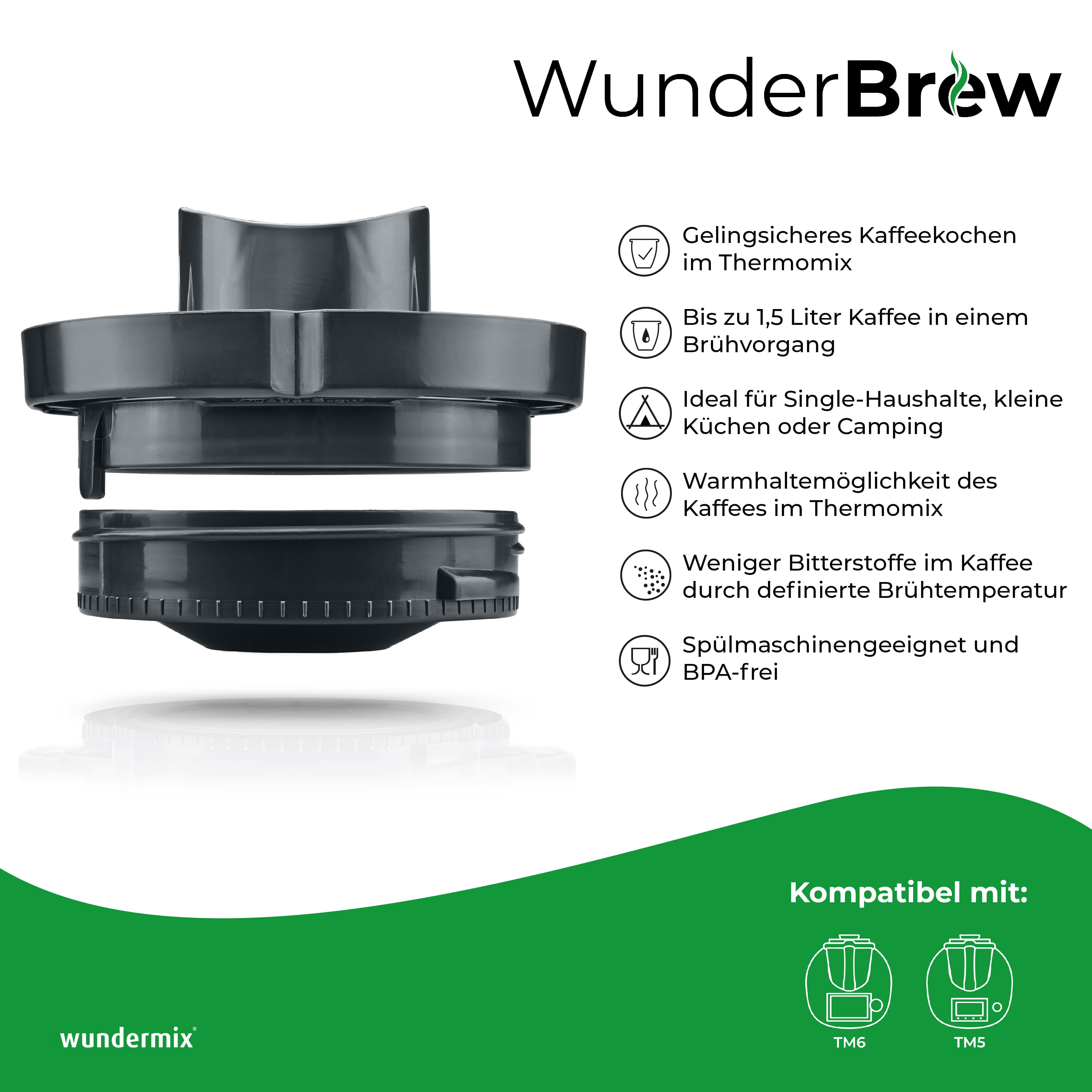 WunderBrewFiltro de café para Thermomix TM6, TM5