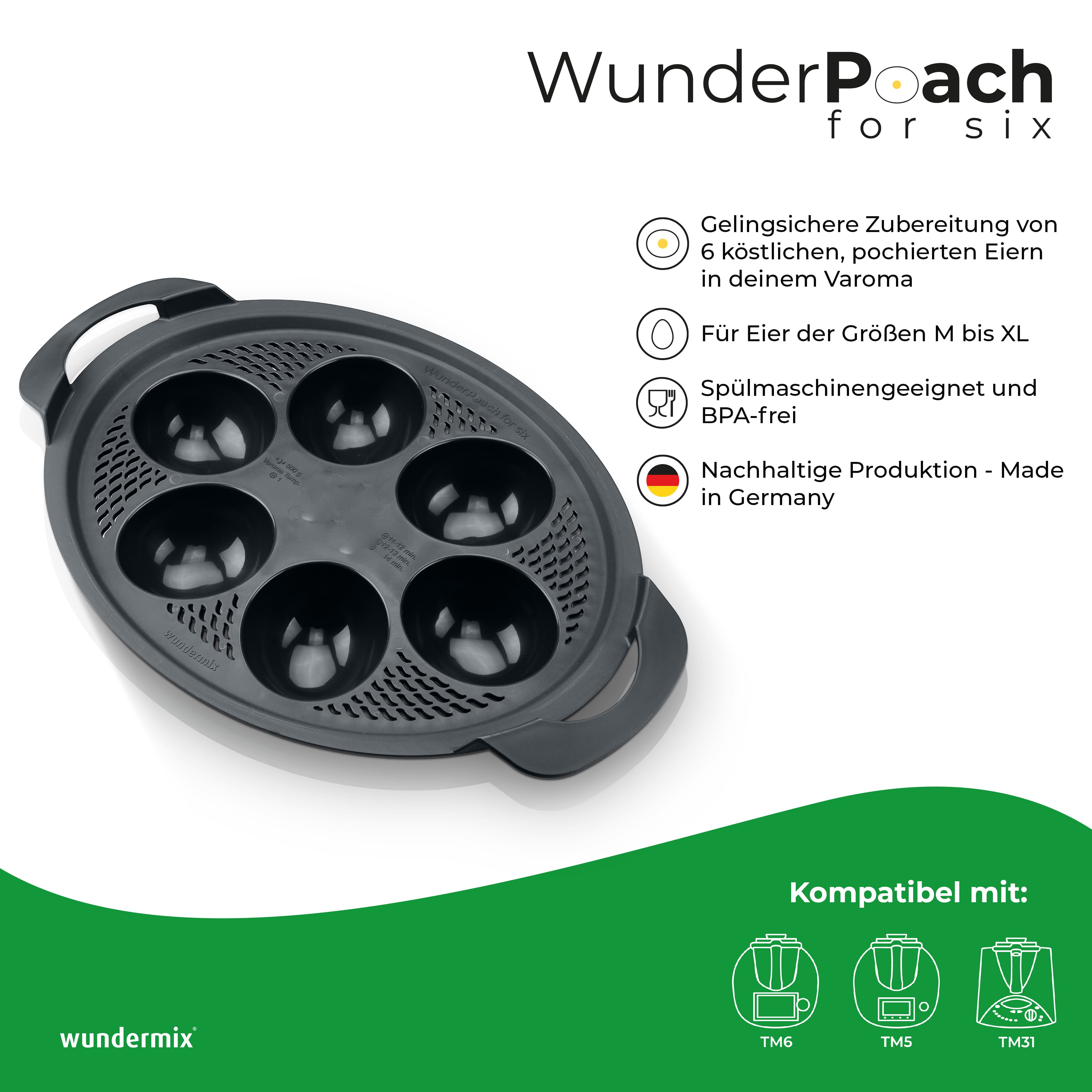 WunderPoach® para seis | Huevo escalfado para Varoma