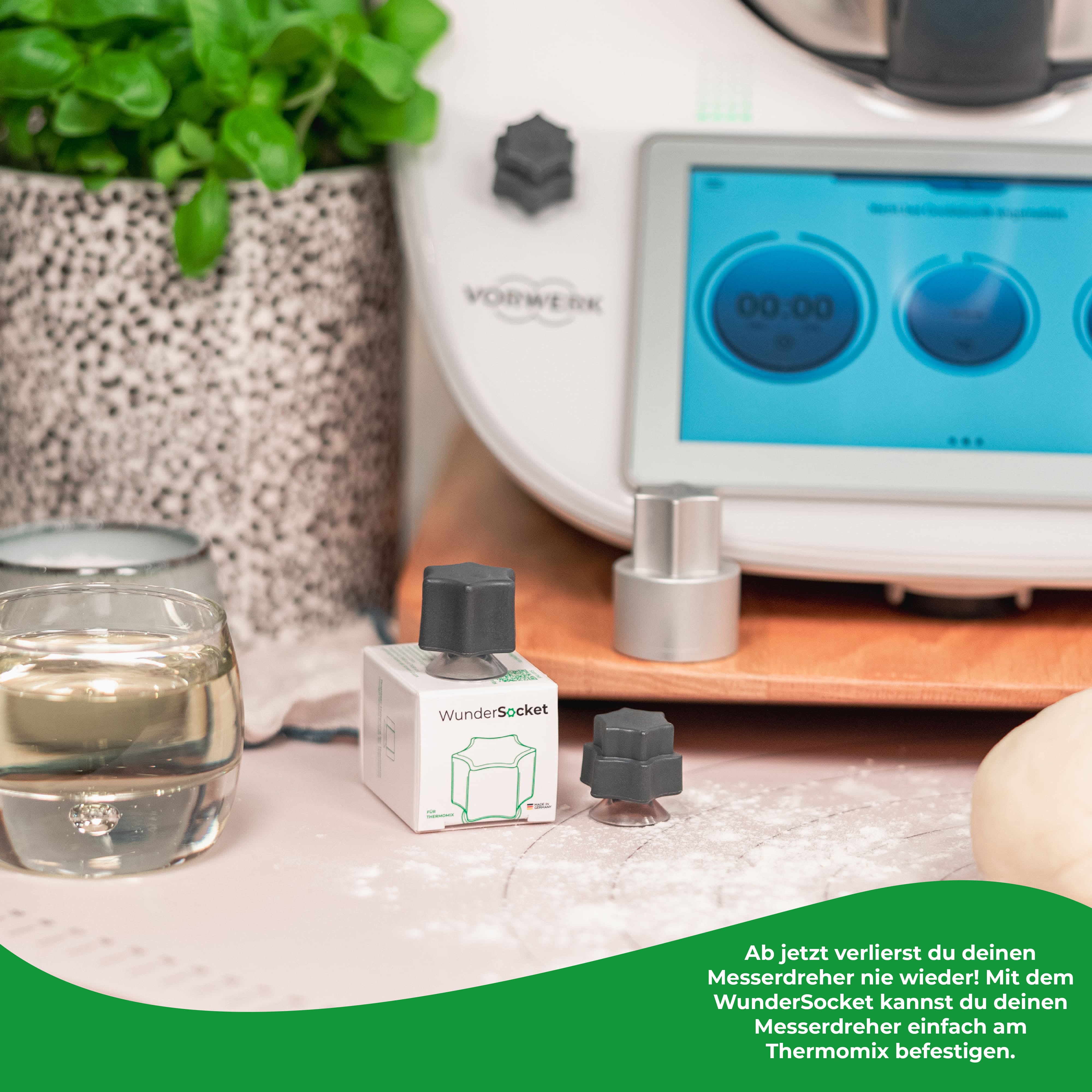 WunderSocket® | Uchwyt do usuwania ciasta dla Thermomix TM6, TM5