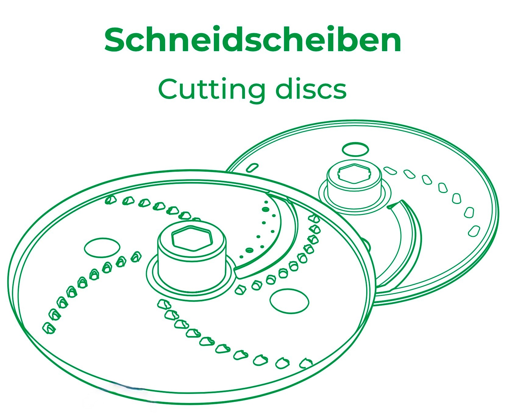 [Ersatzteil] Schneidscheiben-Set V2 (grob + fein) für WunderSlicer V2