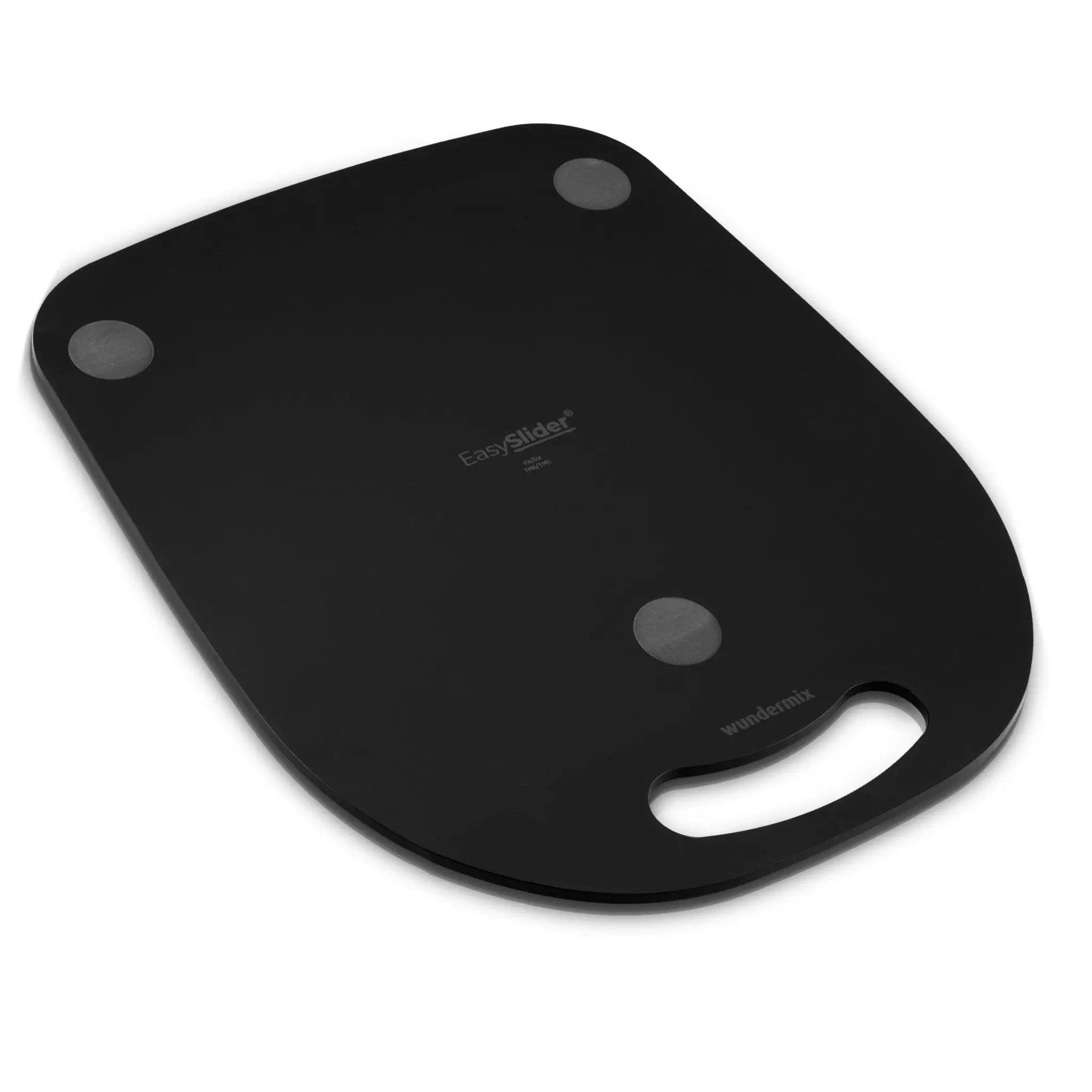 EasySlider® | Matt black | Sliding board made of acrylic glass for Thermomix TM6, TM5