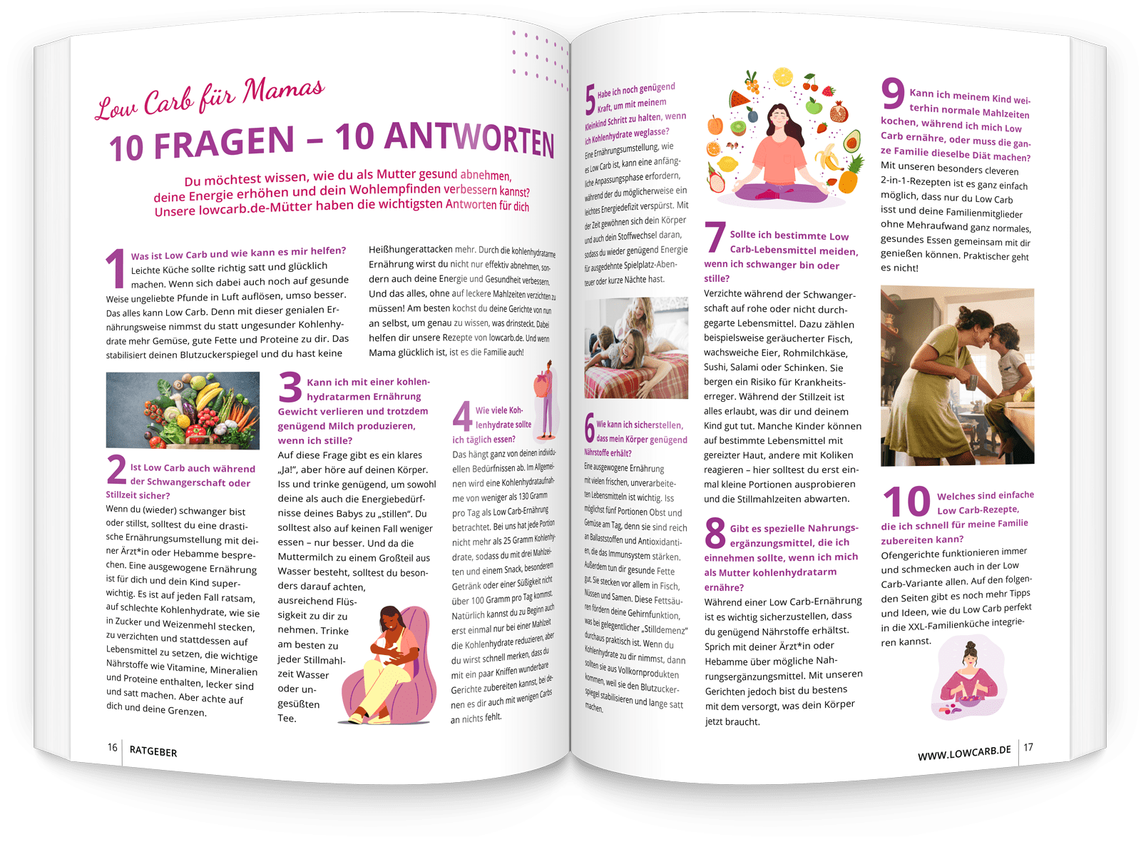 Faible teneur en glucides pour les mamans | Perdez du poids avec lowcarb.de | Tome 6