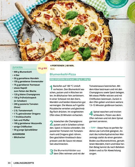 Low carb - ricettario di base con 4 piani settimanali