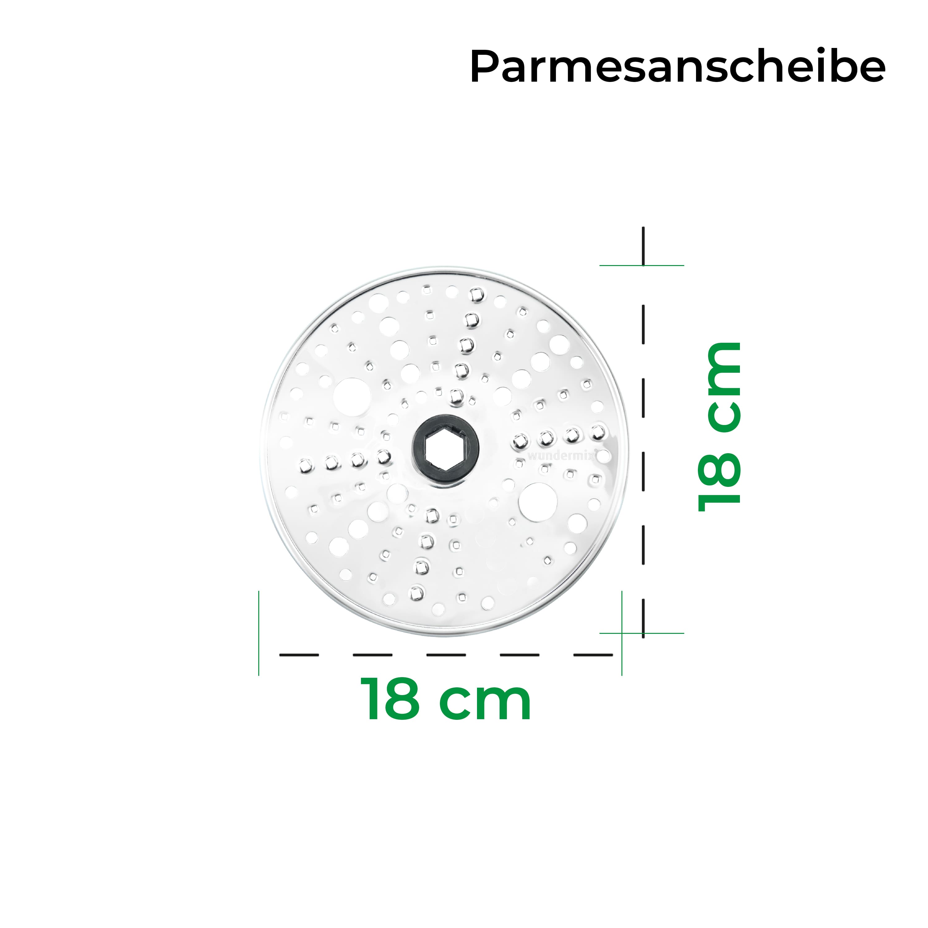 Parmesan slice for WunderSlicer vegetable slicer