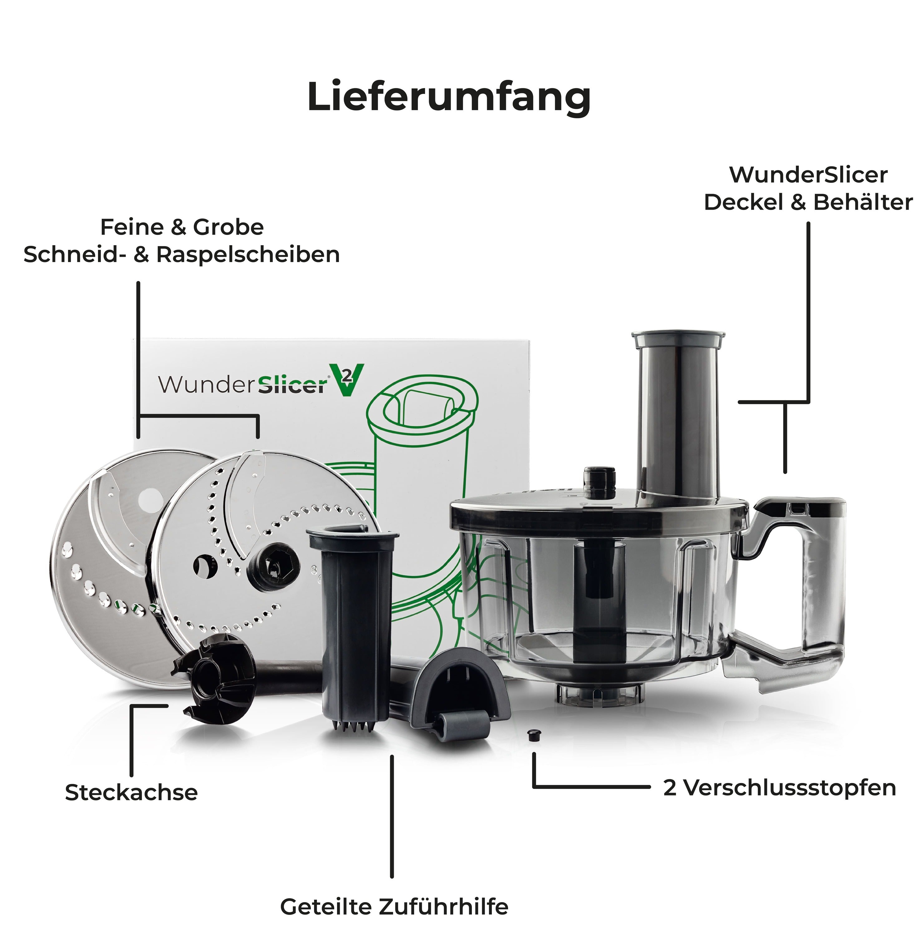 WunderSlicer® V2 | Gemüseschneider für Thermomix TM6, TM5