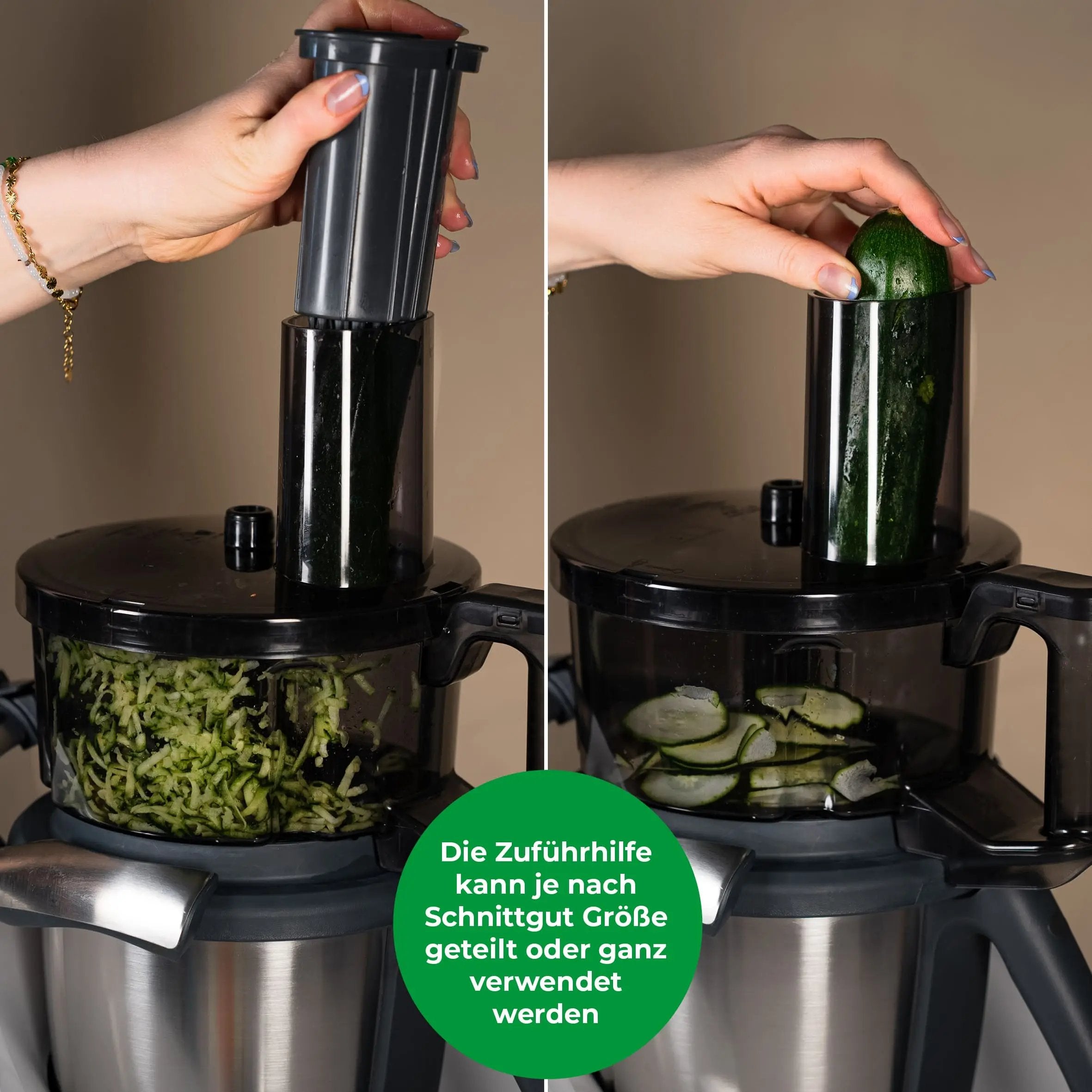 WunderSlicer® V2 | Vegetable cutter for Thermomix TM6, TM5 + FREE Parmesan slice