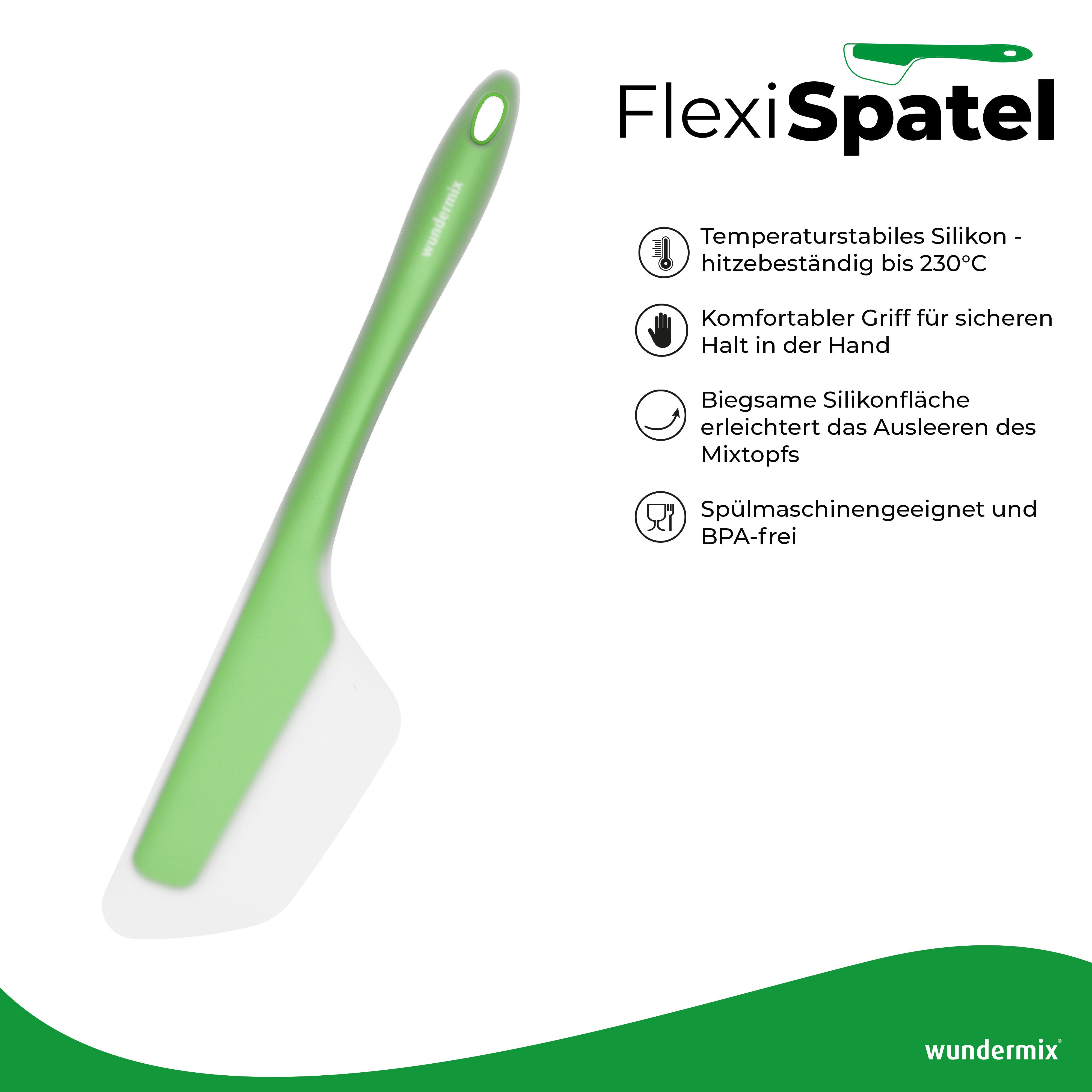 Flexi set for Monsieur Cuisine | FlexiSteam, FlexiSpatel Green in small + large