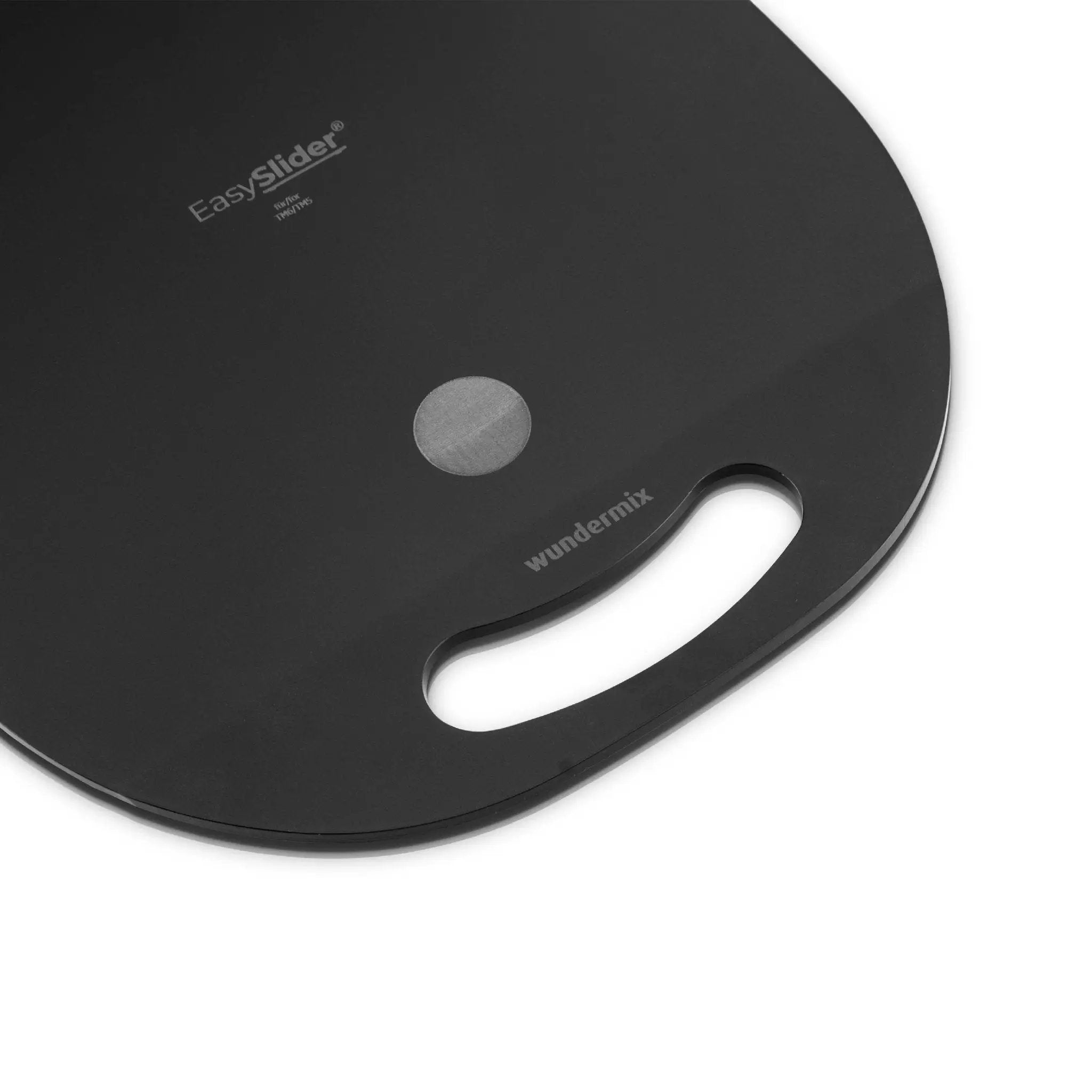 EasySlider® | Matt black | Sliding board made of acrylic glass for Thermomix TM6, TM5