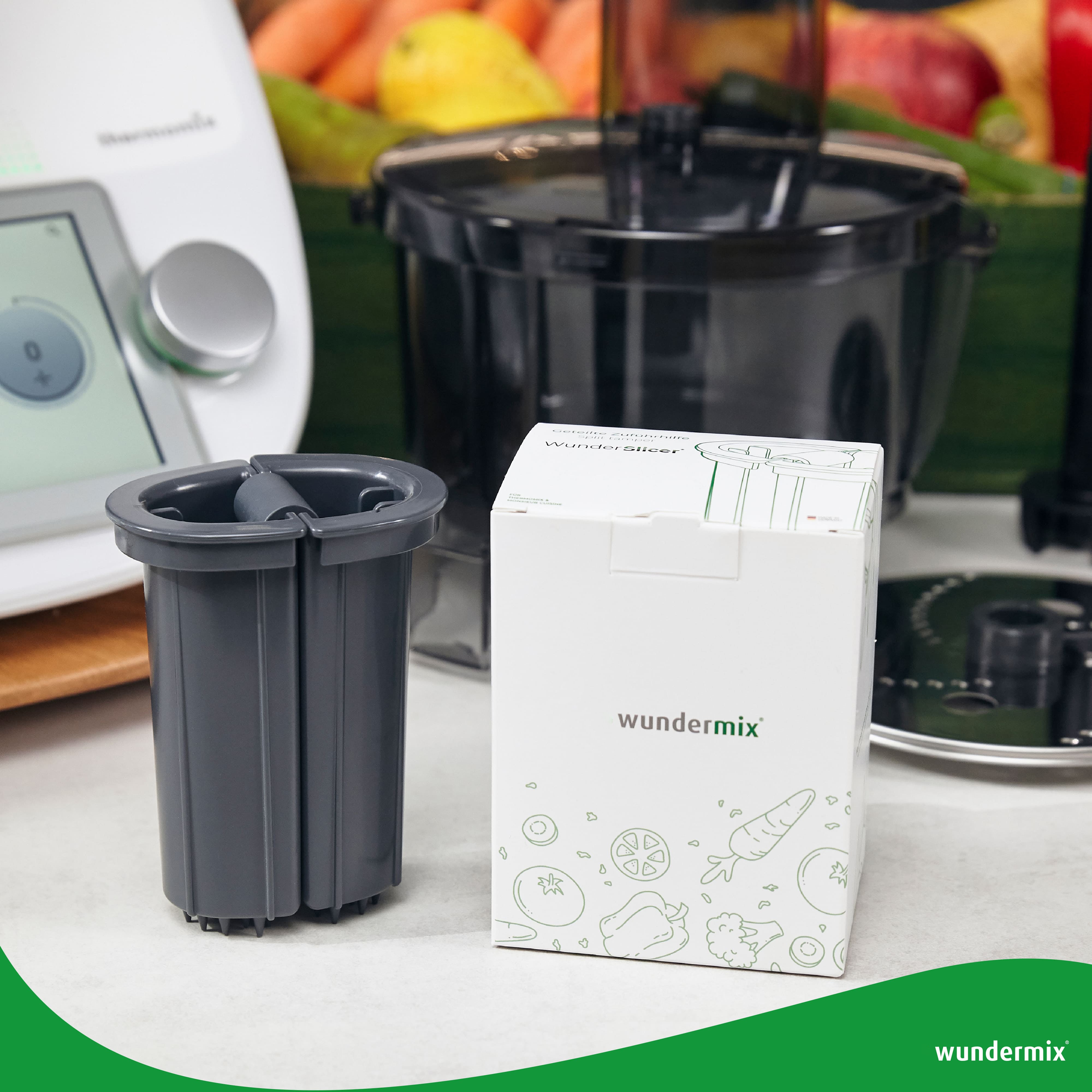 Split feeder for WunderSlicer | Thermomix & Monsieur Cuisine