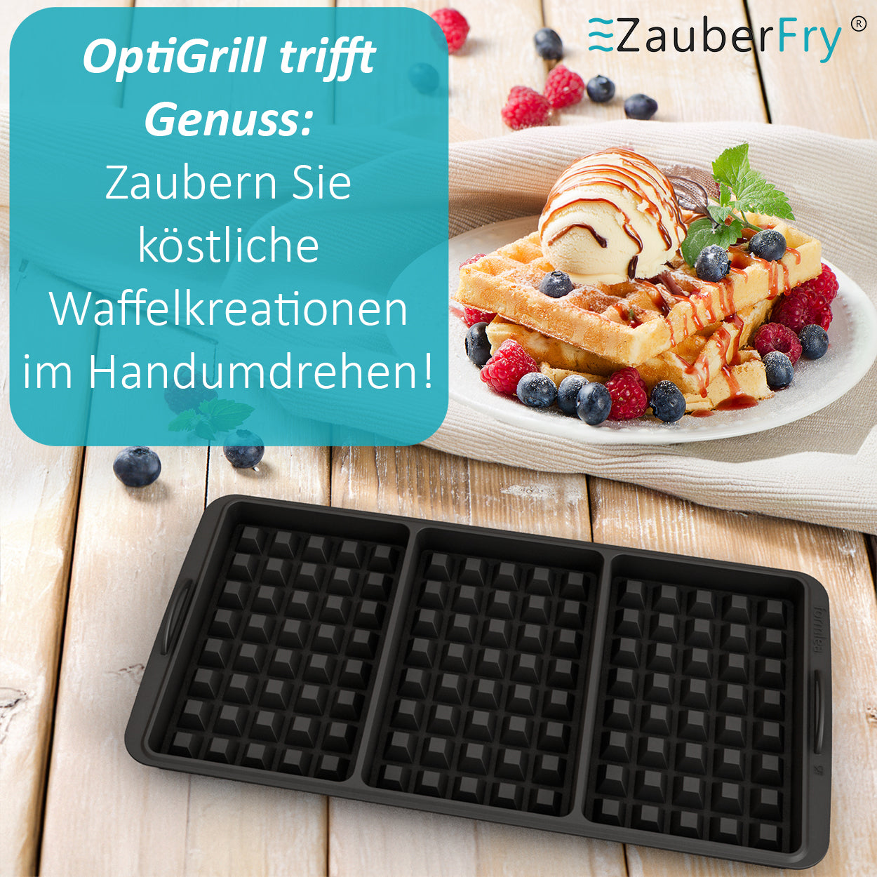 ZauberFry® Inserto para gofres XL