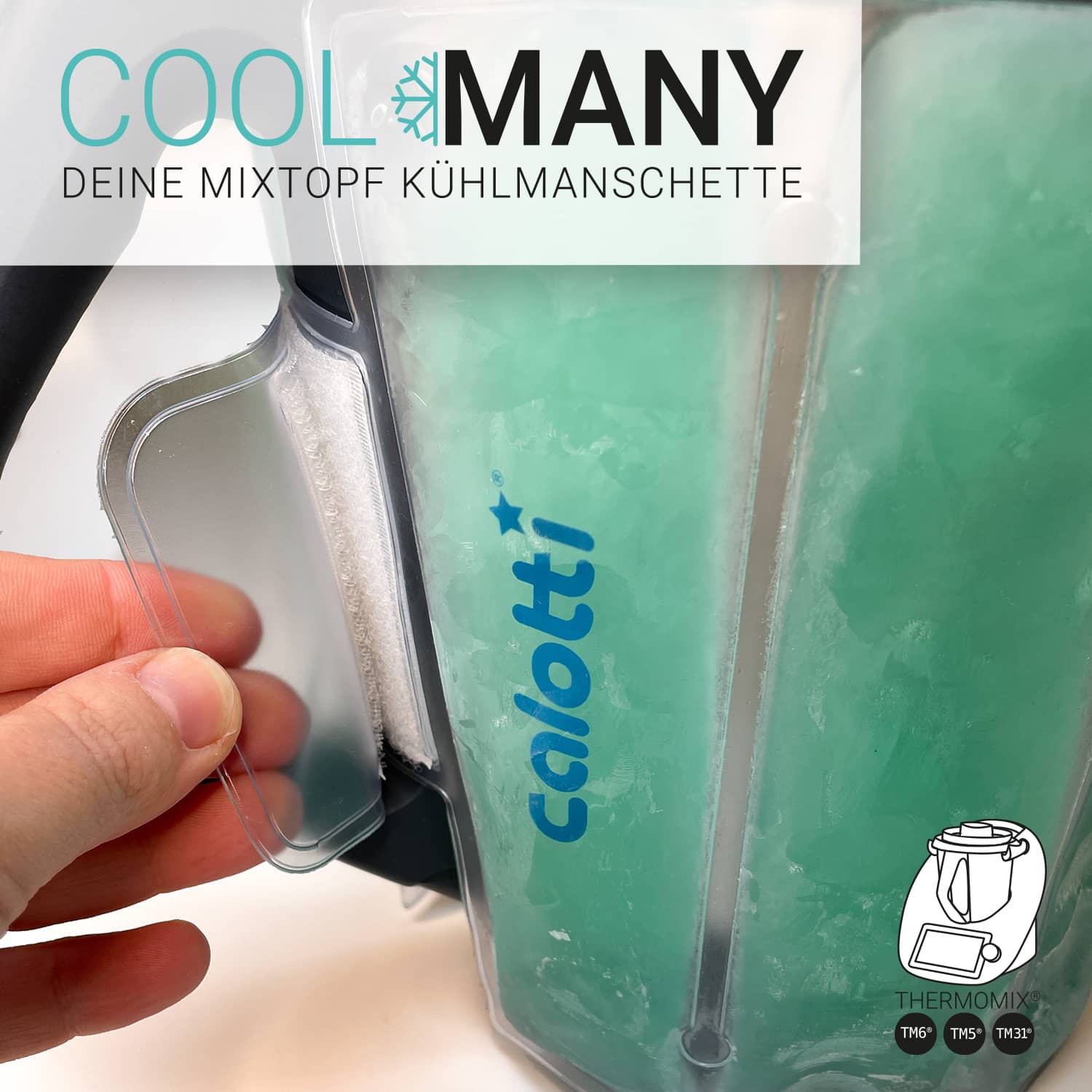 Calotti® Cool Many | Mixing Bowl Cooling Sleeve - Black
